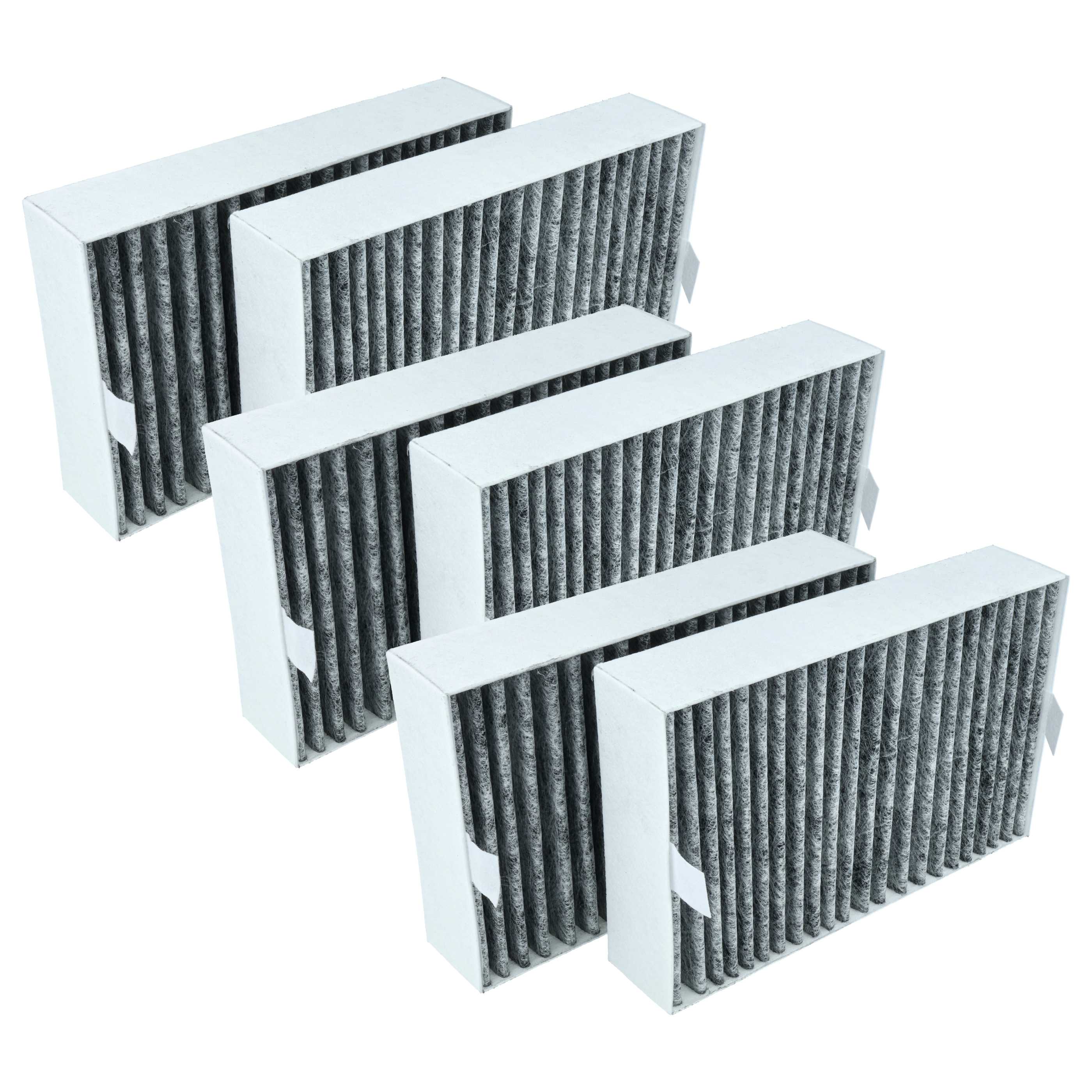 6x Filtres à charbon actif remplace Miele 28996433EU1, 11793450, DKF 31-P pour hotte Miele