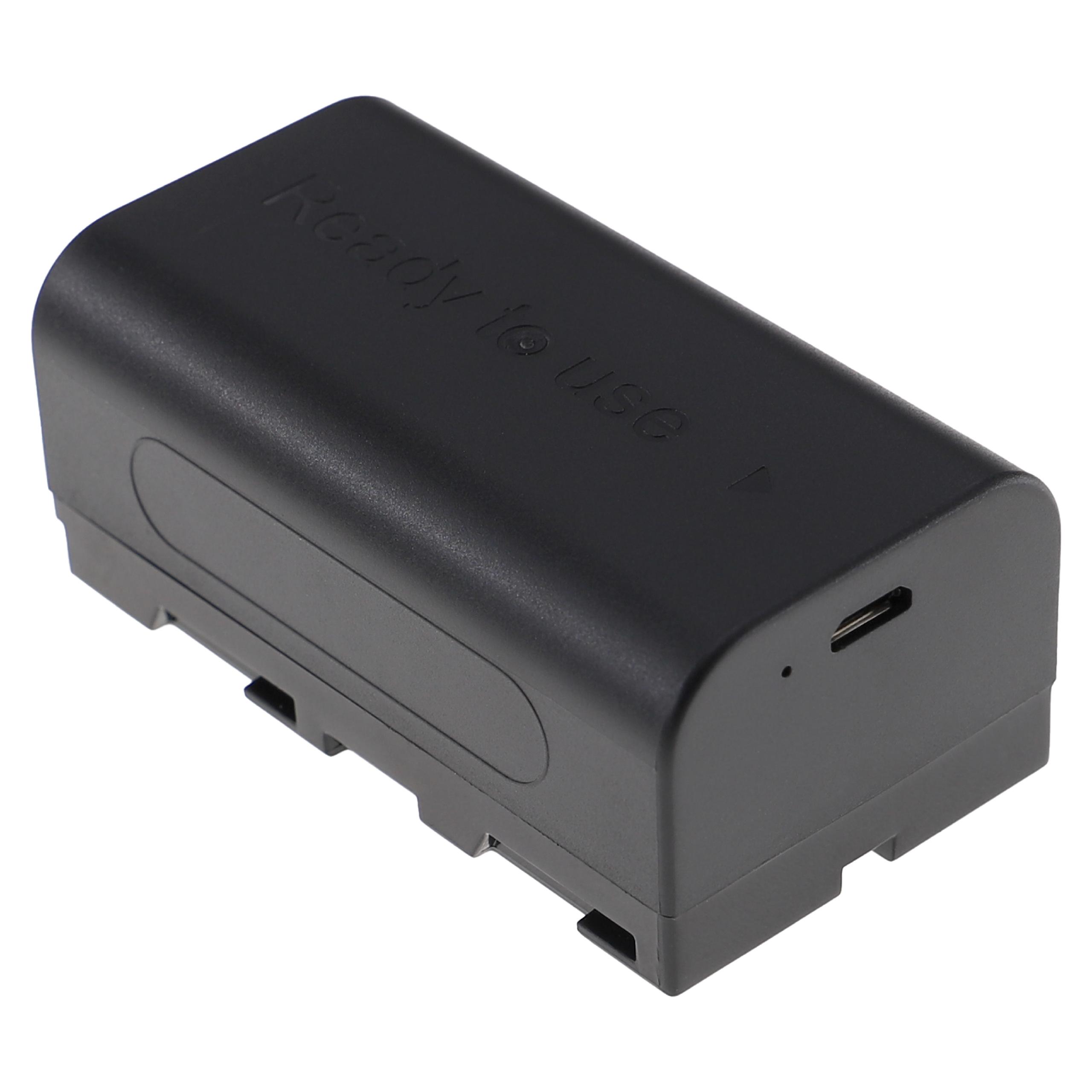 Batteria sostituisce Sony NP-F950, NP-F930/B, NP-F550, NP-F930 per fotocamera Sony - 2000mAh 7,4V Li-Ion