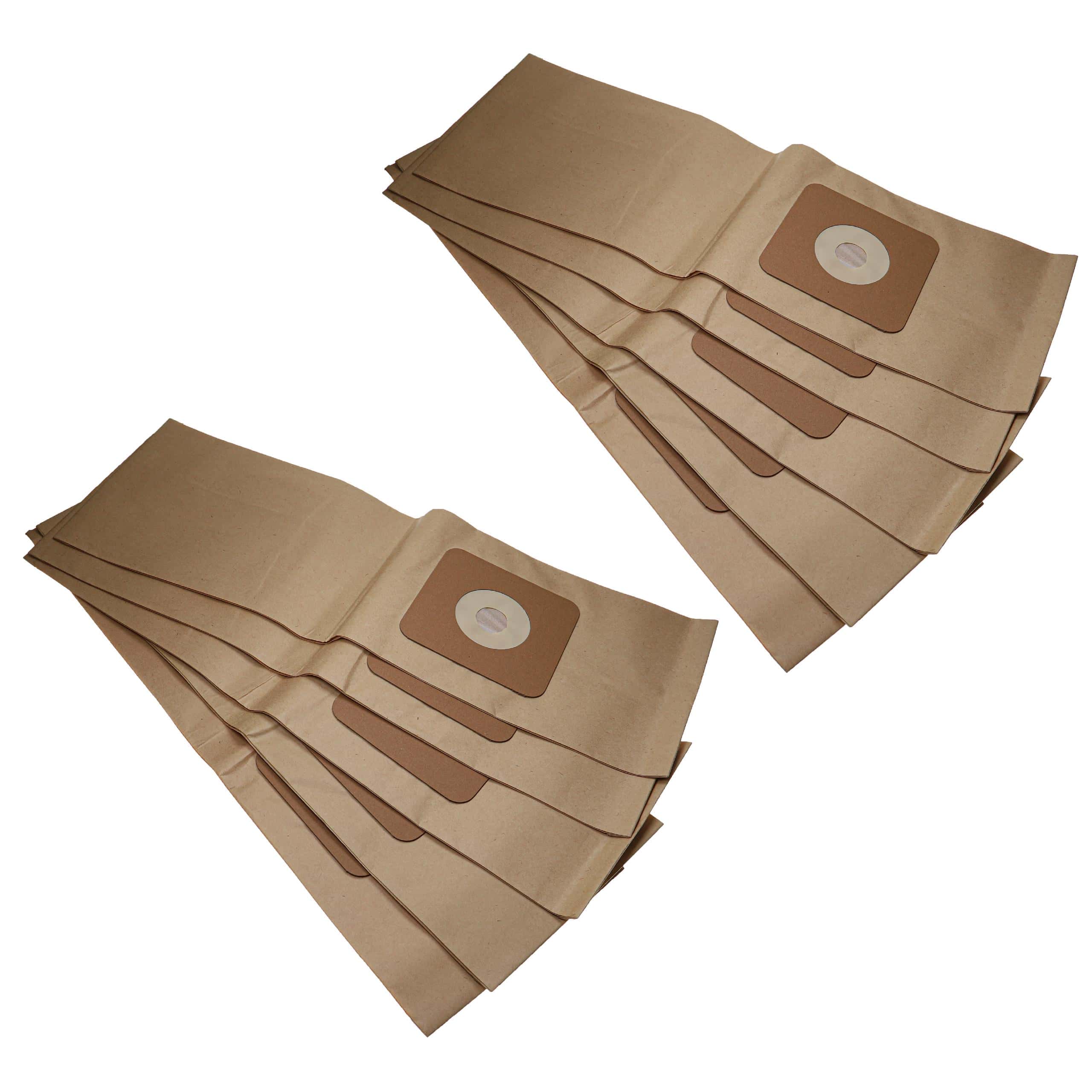 10x Sac remplace Nilfisk 56330690 pour aspirateur Nilfisk - papier