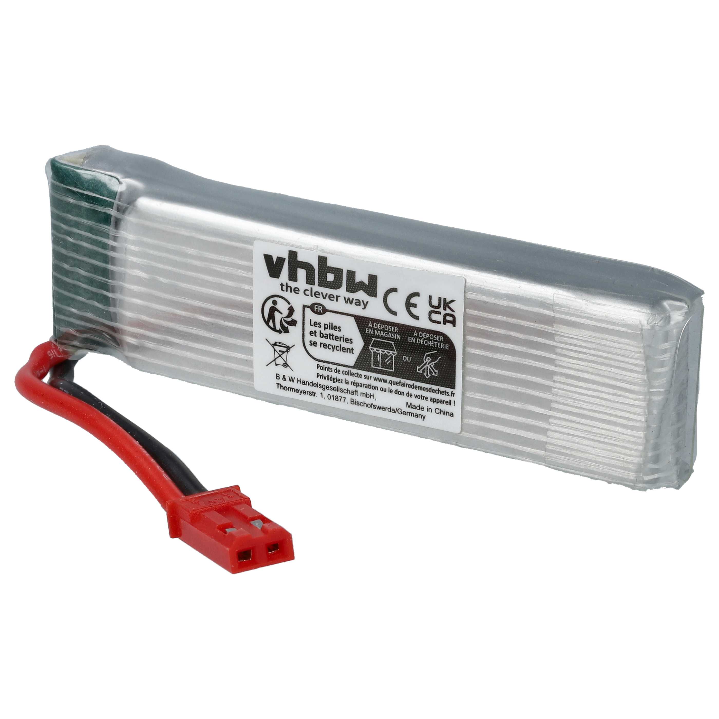 Drohnen-Akku passend für UDI U818A Quadrocopter - 500mAh 3,7V Li-Ion