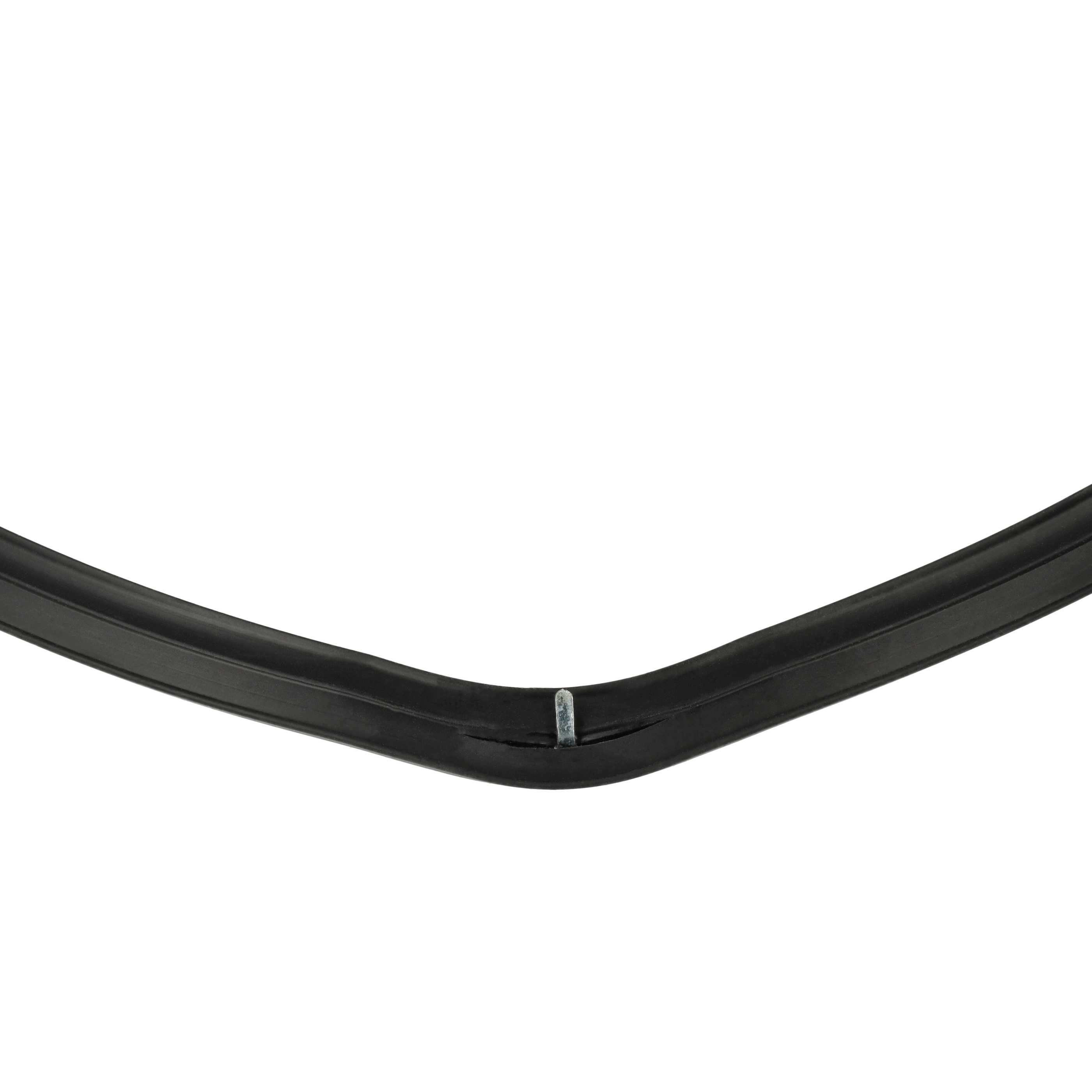 Joint de porte avec crochets d'angle remplace Ariston ARI081579 pour four Hotpoint - 43x32x0,8 cm, noir
