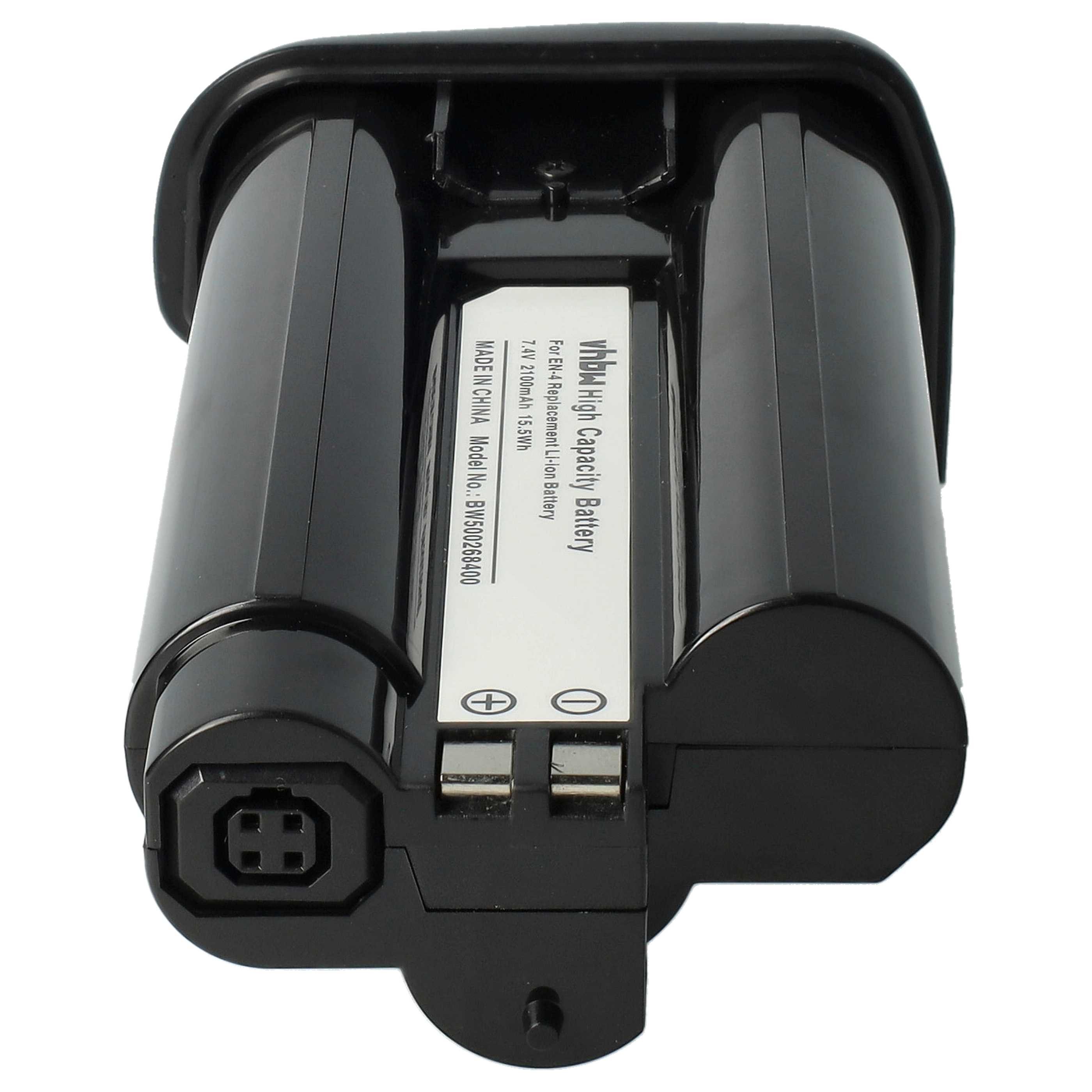 2x Battery replaces Nikon EN-4 - 1800mAh, 7.2V, Li-Ion