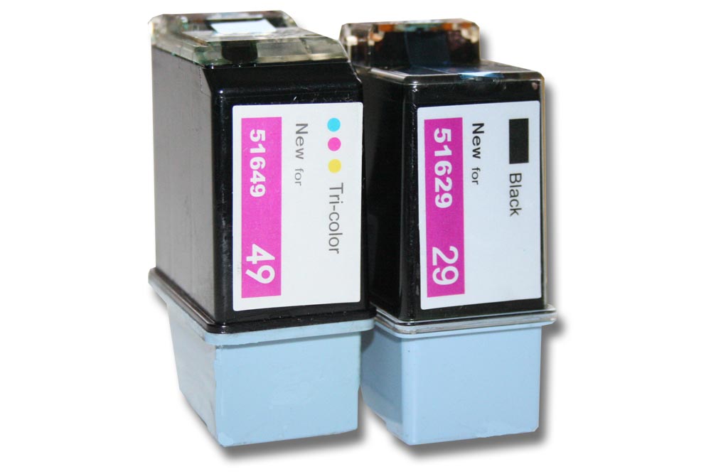 2x Ink Cartridges suitable for 600 600 Printer - B/C/M/Y