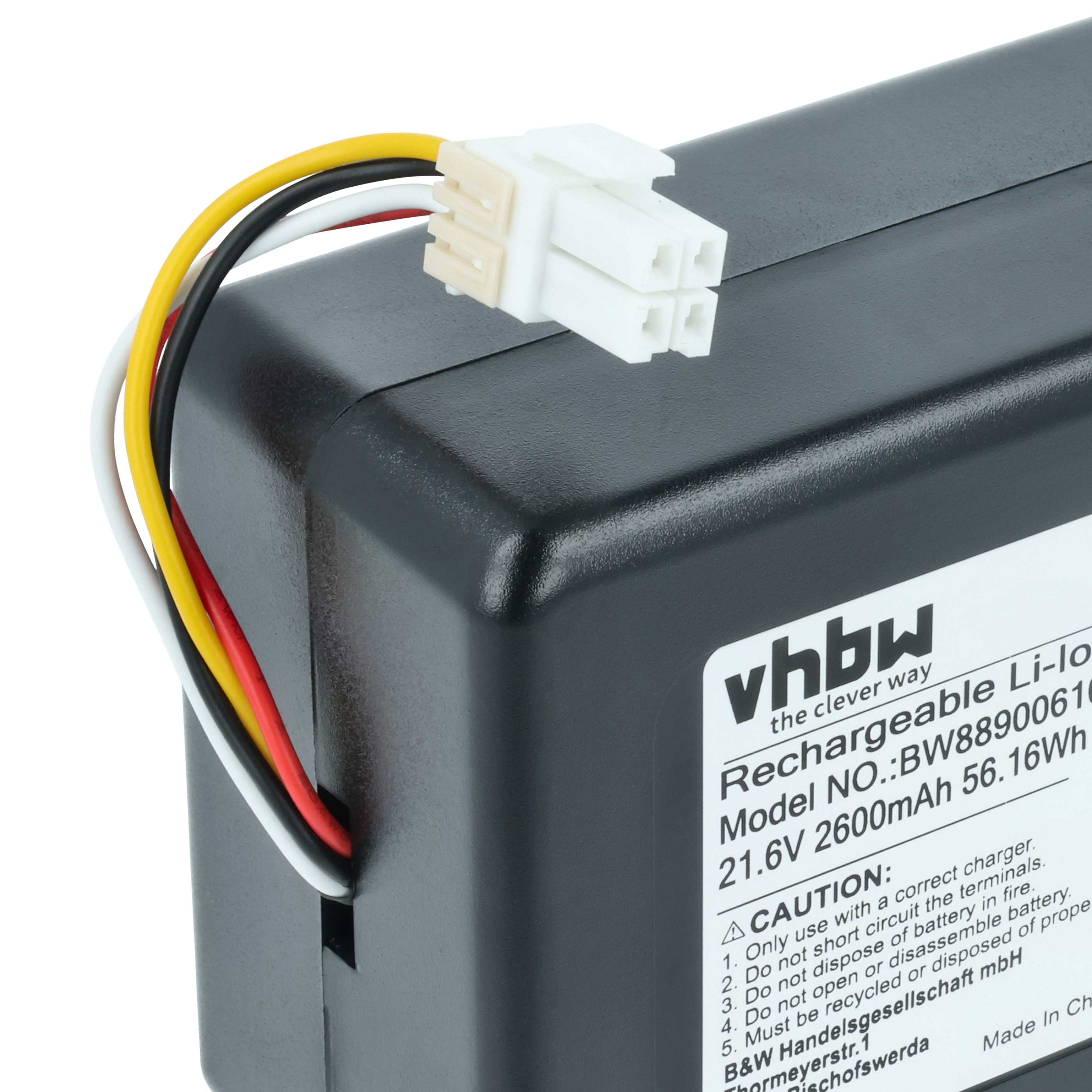 Batteria sostituisce Samsung DJ68-00741V-00, DJ96-00193B per robot aspiratore - 2,6Ah 21,6V Li-Ion