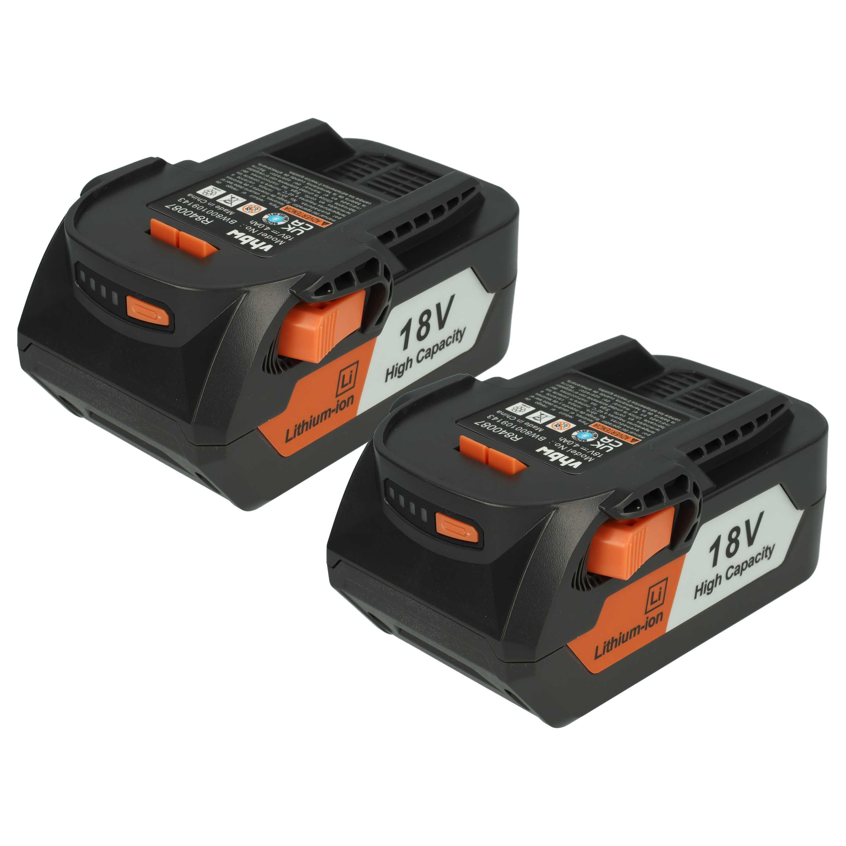 Batterie (2 pcs.) remplace AEG B1814, B1817G, B1814G, B1817, L1815 outil électrique Ridgid - 4Ah 18V Li-ion