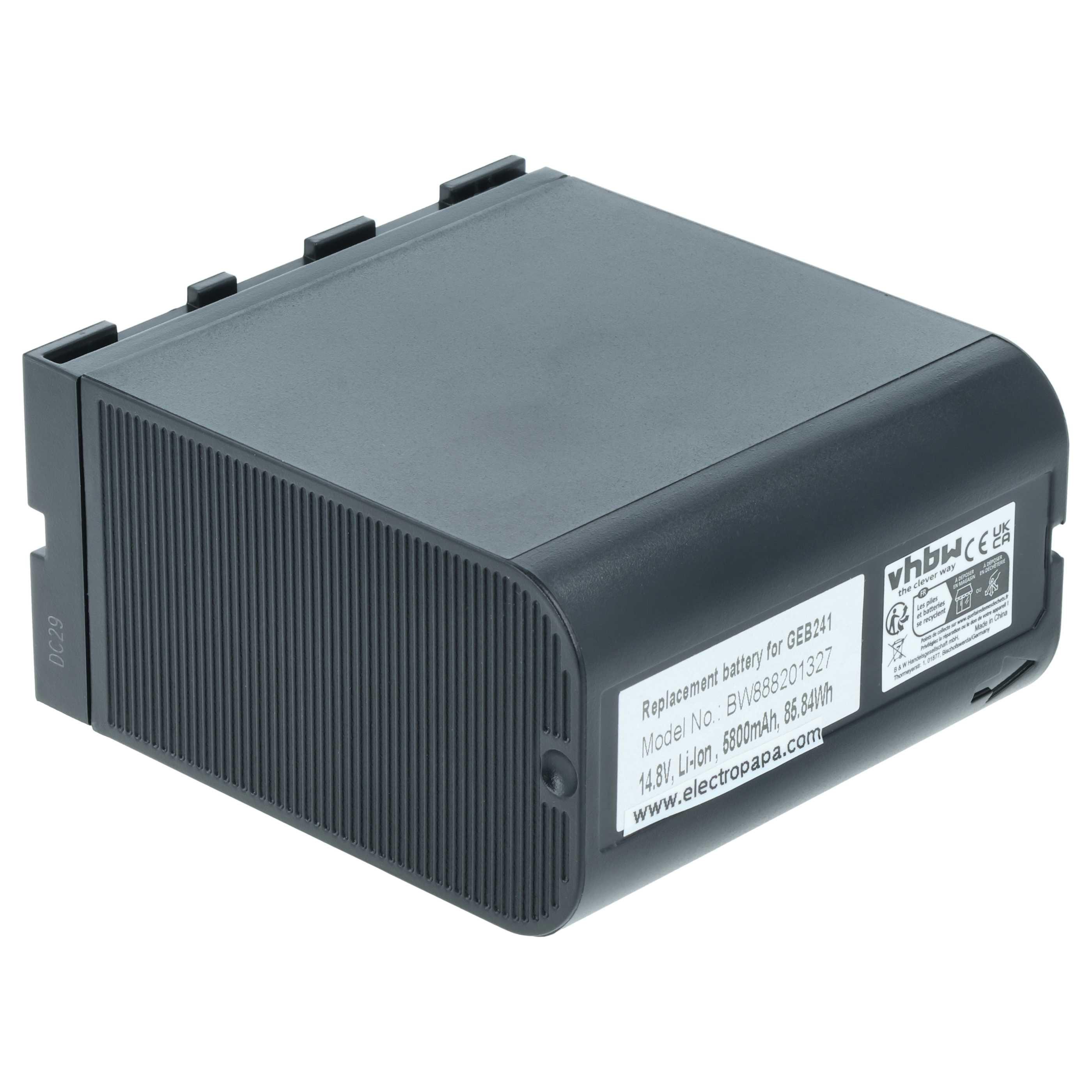 Messtechnik-Akku als Ersatz für AdirPro 77GEB242 für Leica - 5800mAh 14,8V Li-Ion
