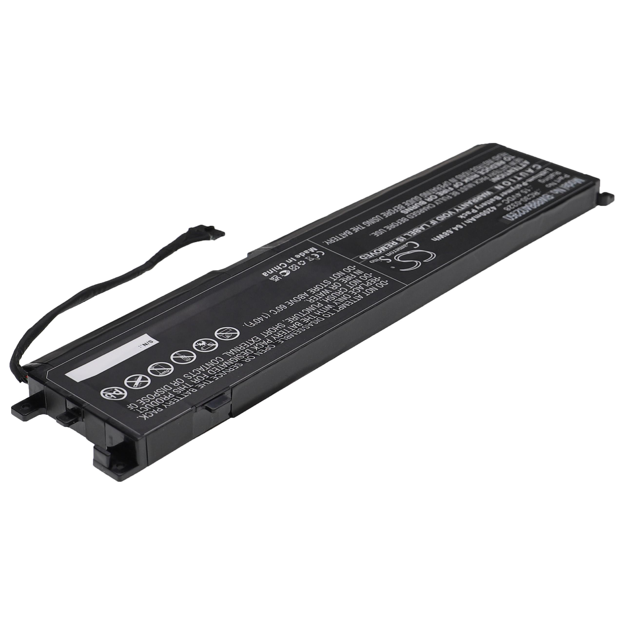 Notebook-Akku als Ersatz für Razer RC30-0328 - 4200mAh 15,4V Li-Polymer