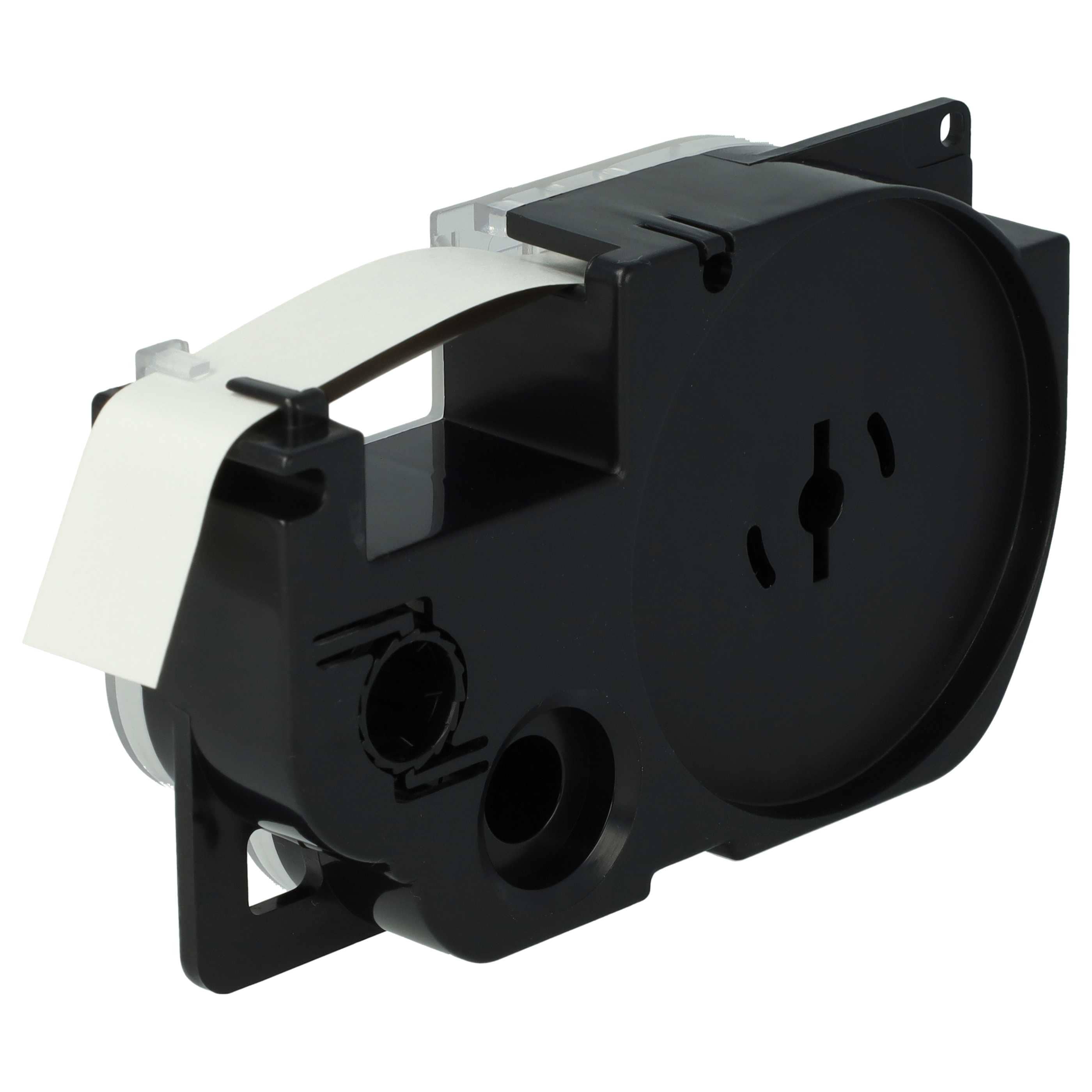 100x Label Tape replaces Casio XR-12WE, XR-12WE1 - 12 mm Black to White