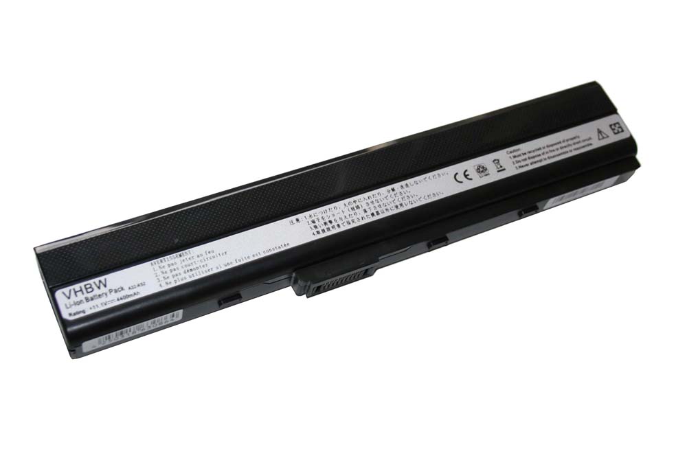 Notebook Battery Replacement for Asus 70-NXM1B2200Z, A31-B53, 90-NXM1B2000Y - 4400mAh 11.1V Li-Ion, black