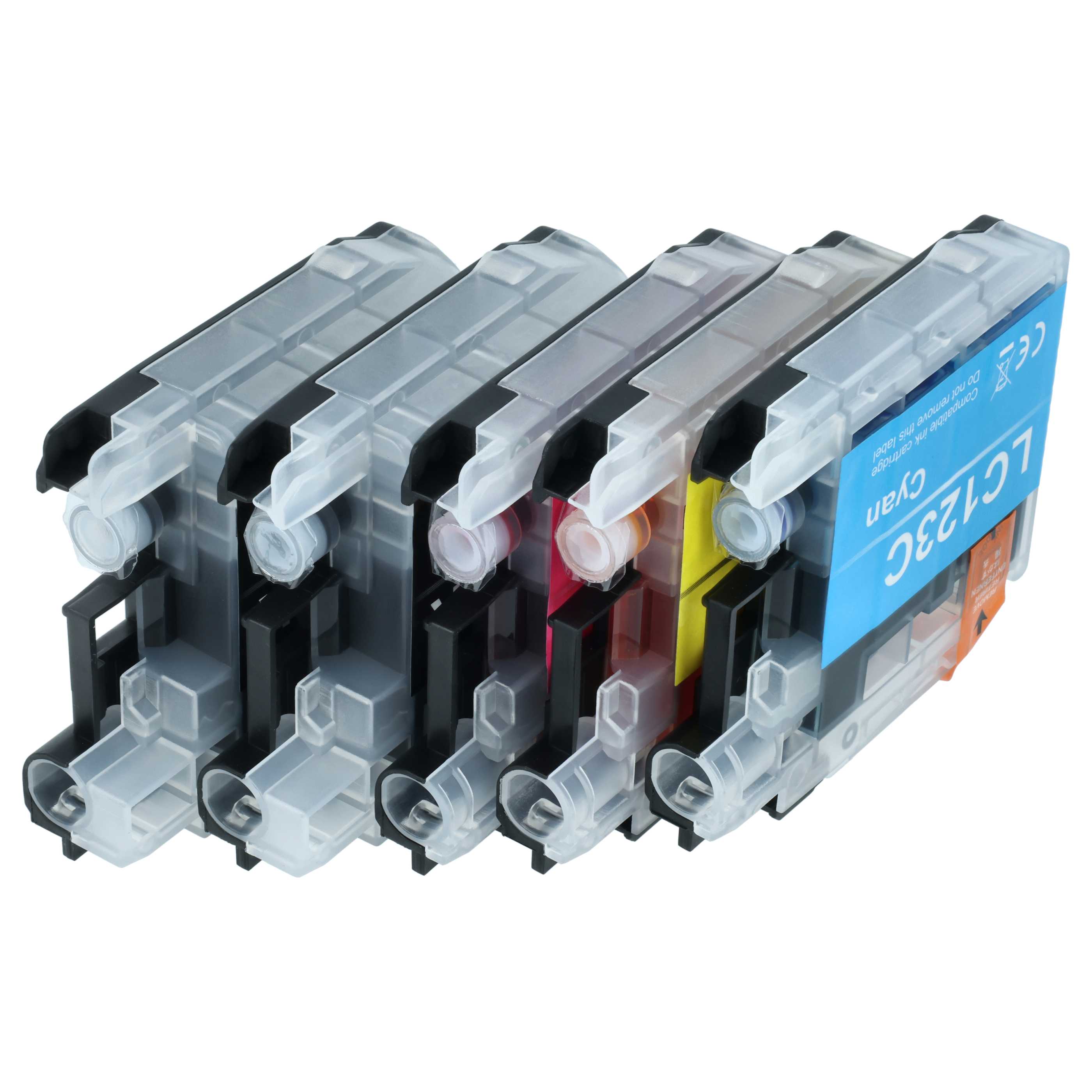 15x Ink Cartridges replaces Brother LC123, LC123C, LC123BK, LC123Y, LC123M DCP-J4110DW Printer - B/C/M/Y