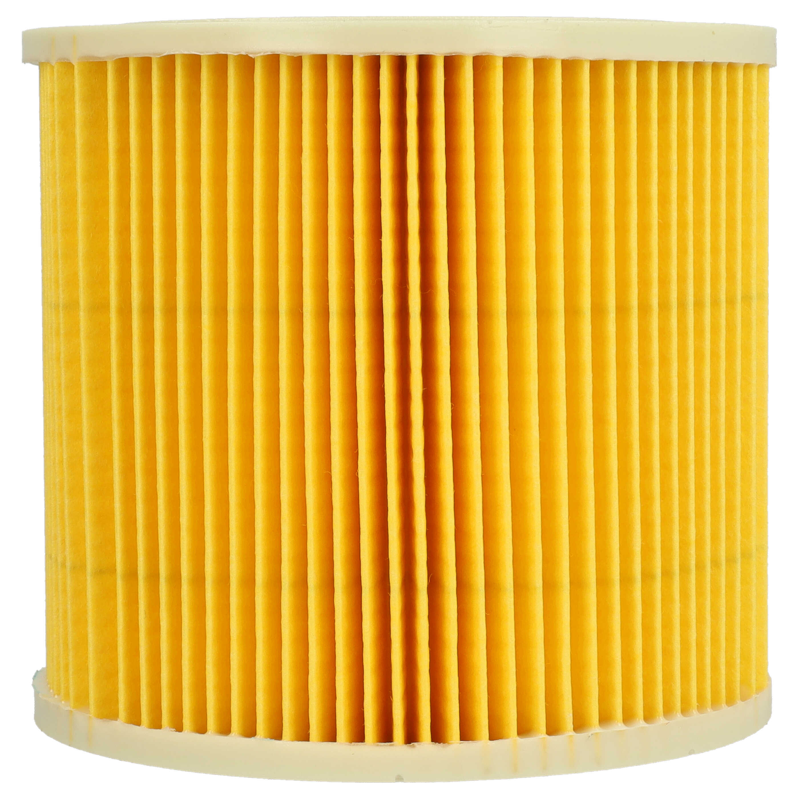 10x Filtro reemplaza Kärcher 2.863-303.0, 6.414-547.0 para aspiradora - filtro de cartucho, amarillo