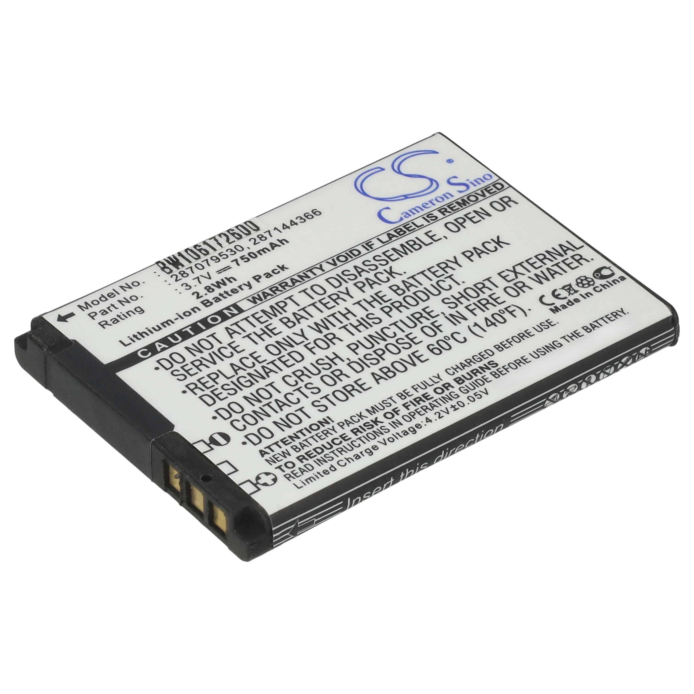Akumulator do telefonu smartfona zamiennik Sagem 194/07 SN4, 252636053, 252785306 - 750 mAh 3,7 V Li-Ion