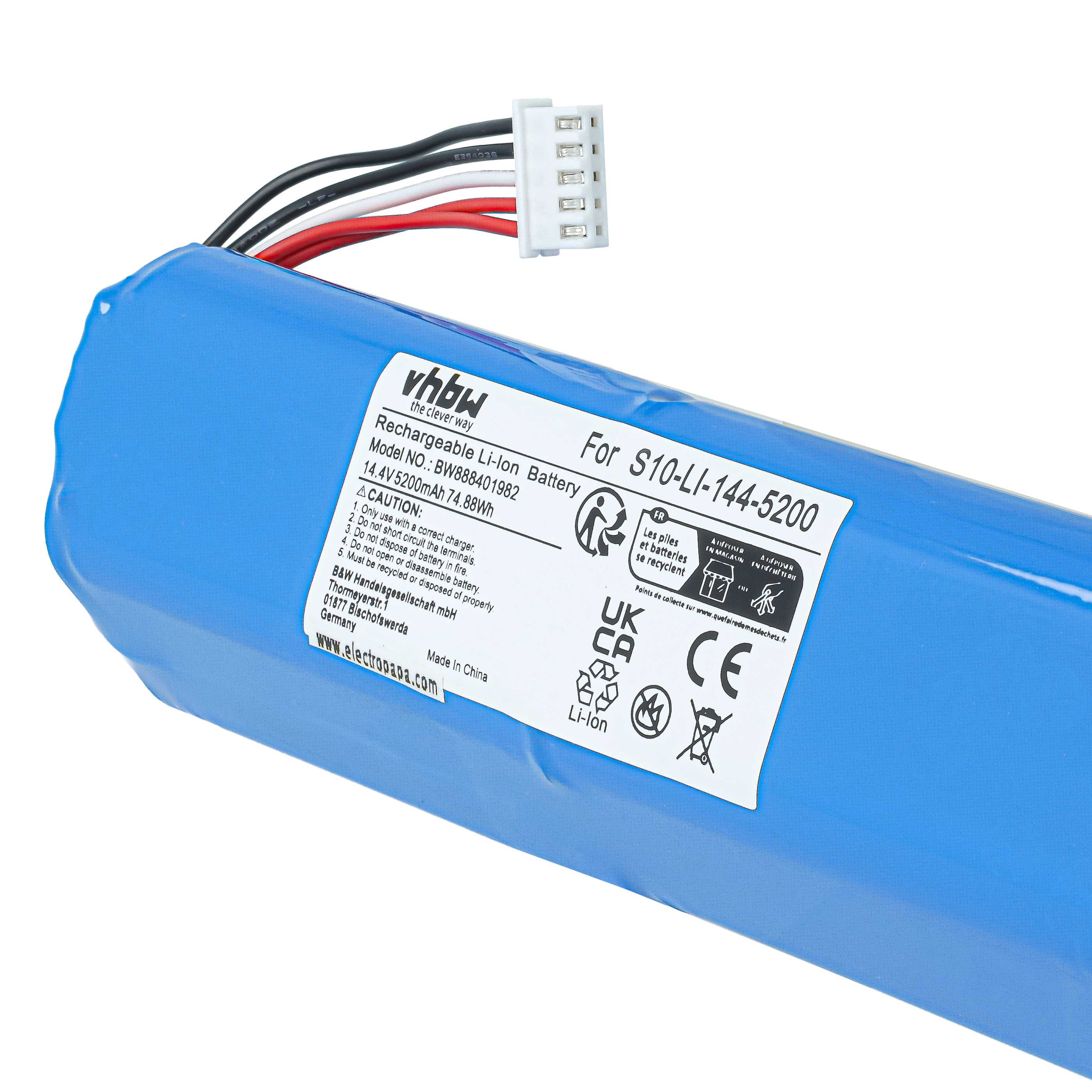Akumulator do odkurzacza Ecovacs zamiennik Ecovacs 201-1913-4200, 201-1913-4201 - 5200mAh 14,4V Li-Ion