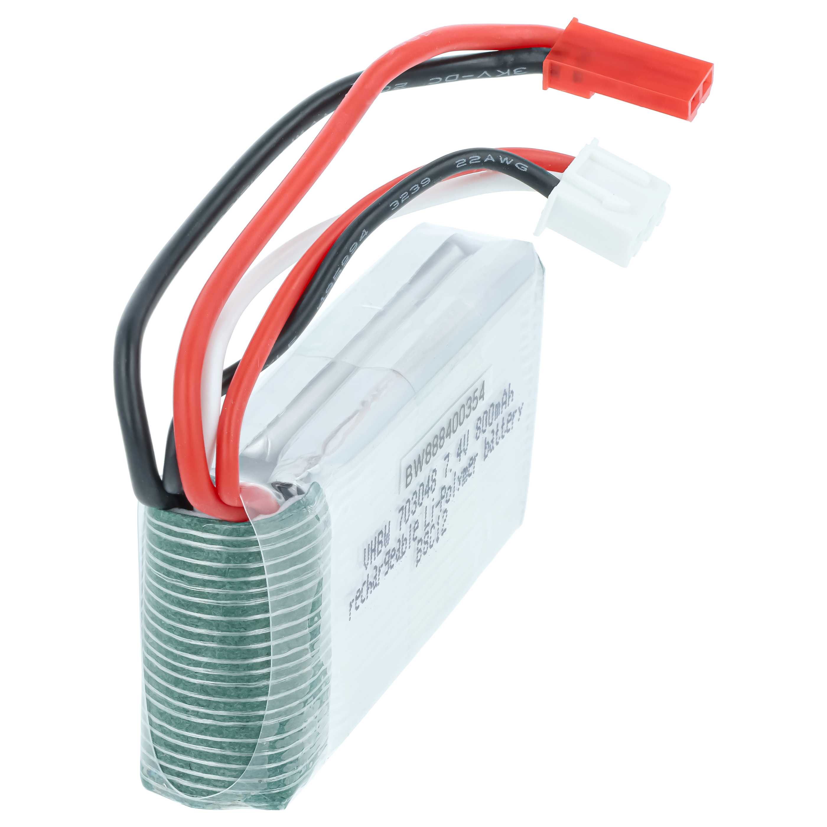 Batterie modèle radio-télécommandé - 800mAh 7,4V Li-polymère, BEC