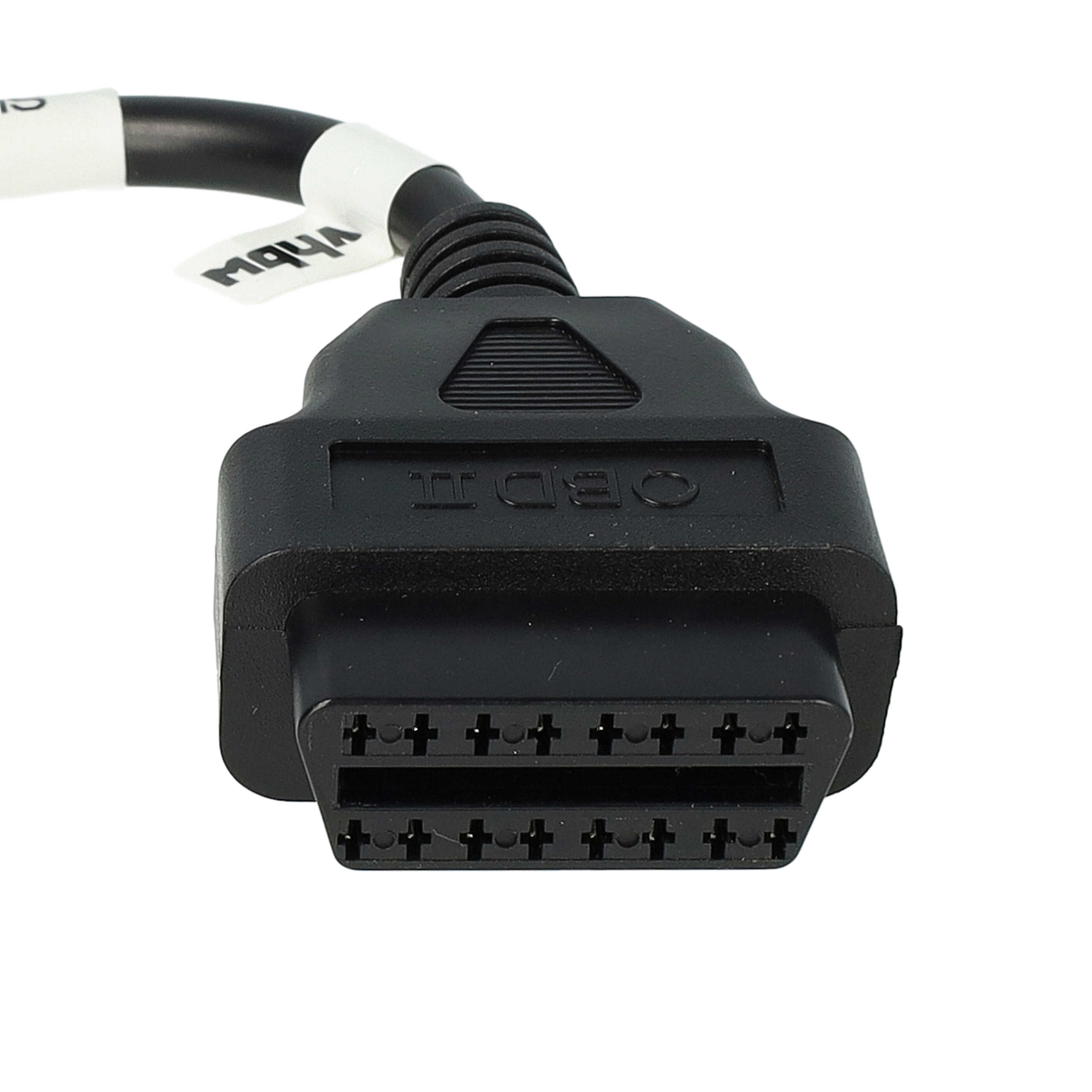 vhbw OBD2 Adapter 6 Pin to OBD2 16Pin suitable for Suzuki AN 400 (2003 - 2019) Motorbike - 10 cm