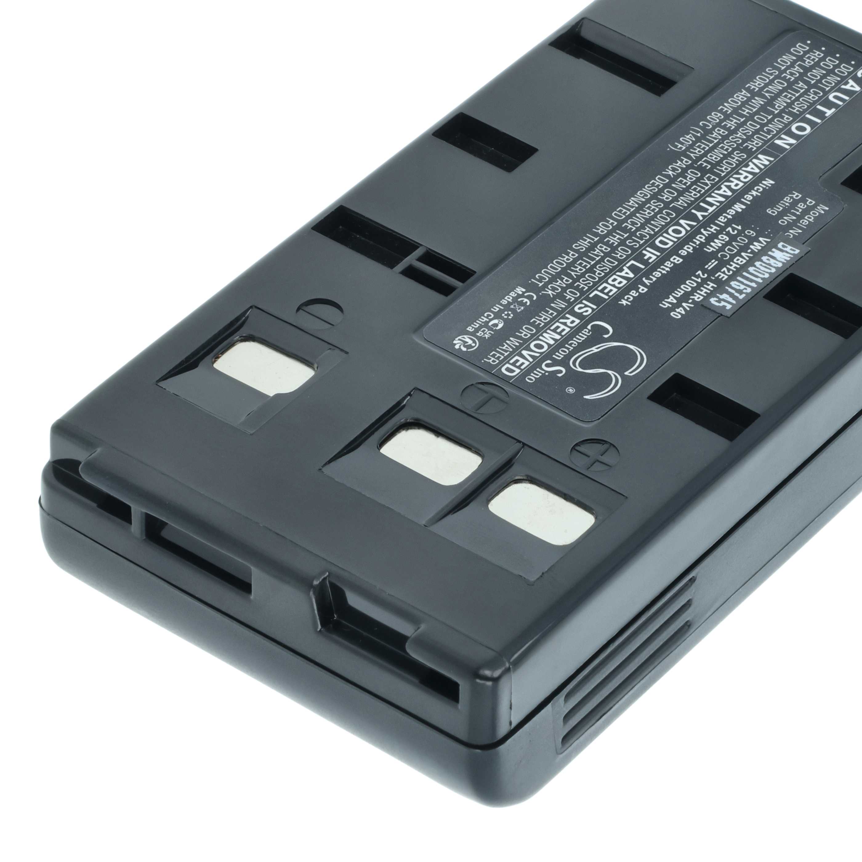Videocamera 3x Battery replaces JVC BN-V22U, BN-V20, BN-V24U, BN-V22, BN-V20US, BN-V20U - 2000 mAh 6 V NiMH
