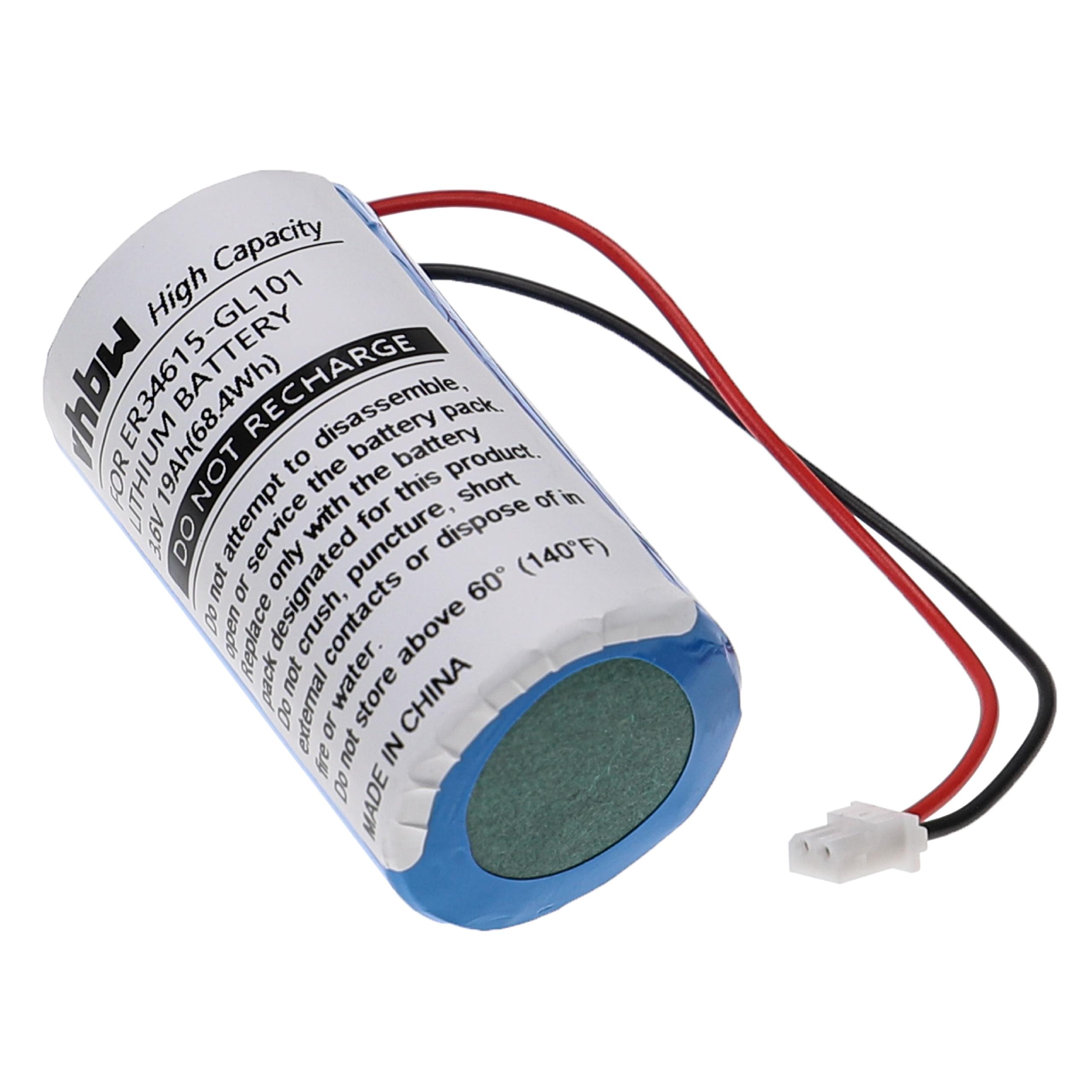 Alarm System Battery Replacement for Eve ER34615-GL101 - 19000mAh 3.6V Li-Ion