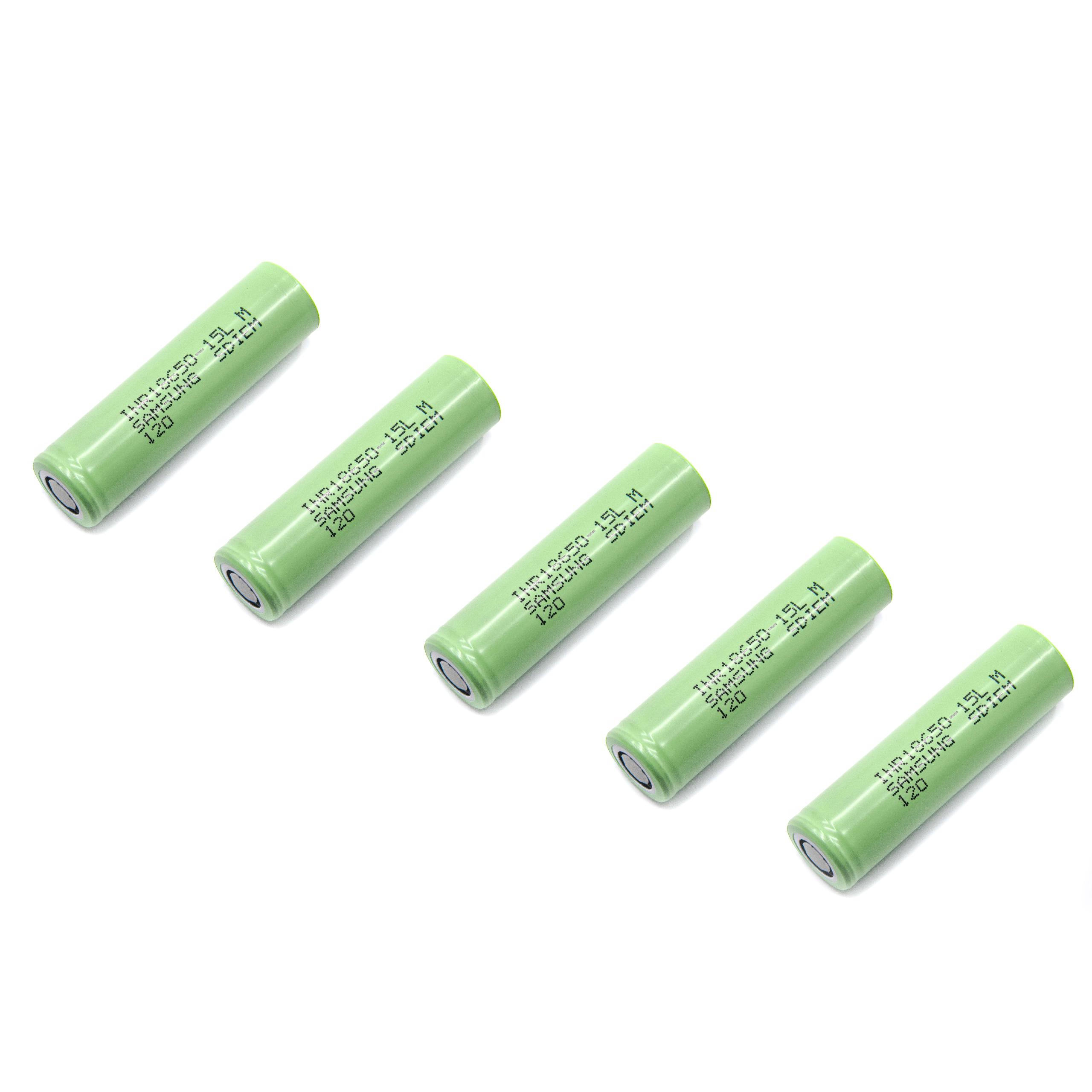 Cellules de batterie (5 piles) - 1500mAh, 3,6V, LiNiMnCoO2
