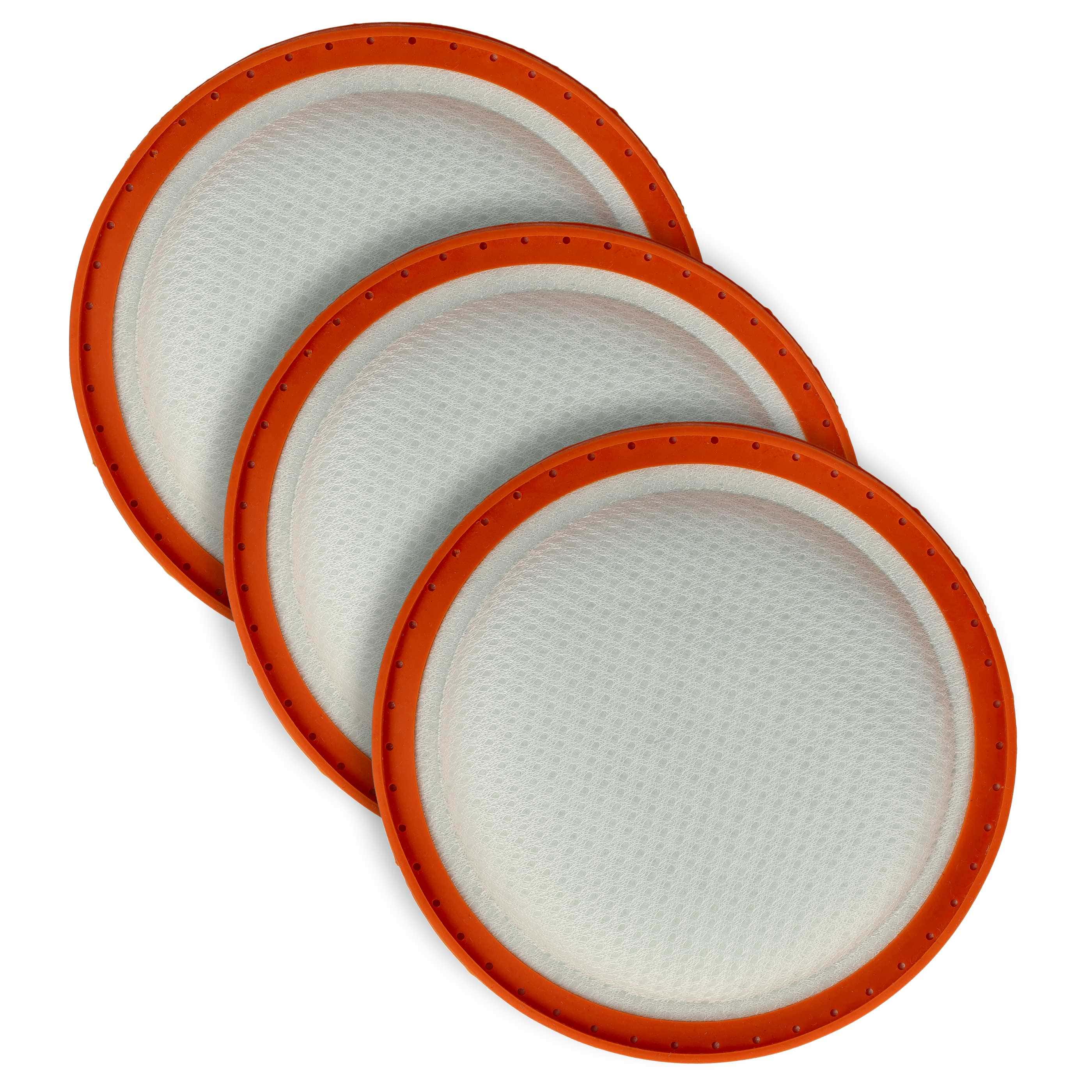3x Filtermotor filter replaces Dirt Devil 2991001 for Goblin Vacuum Cleaner, 12.4 x 12.4 cm