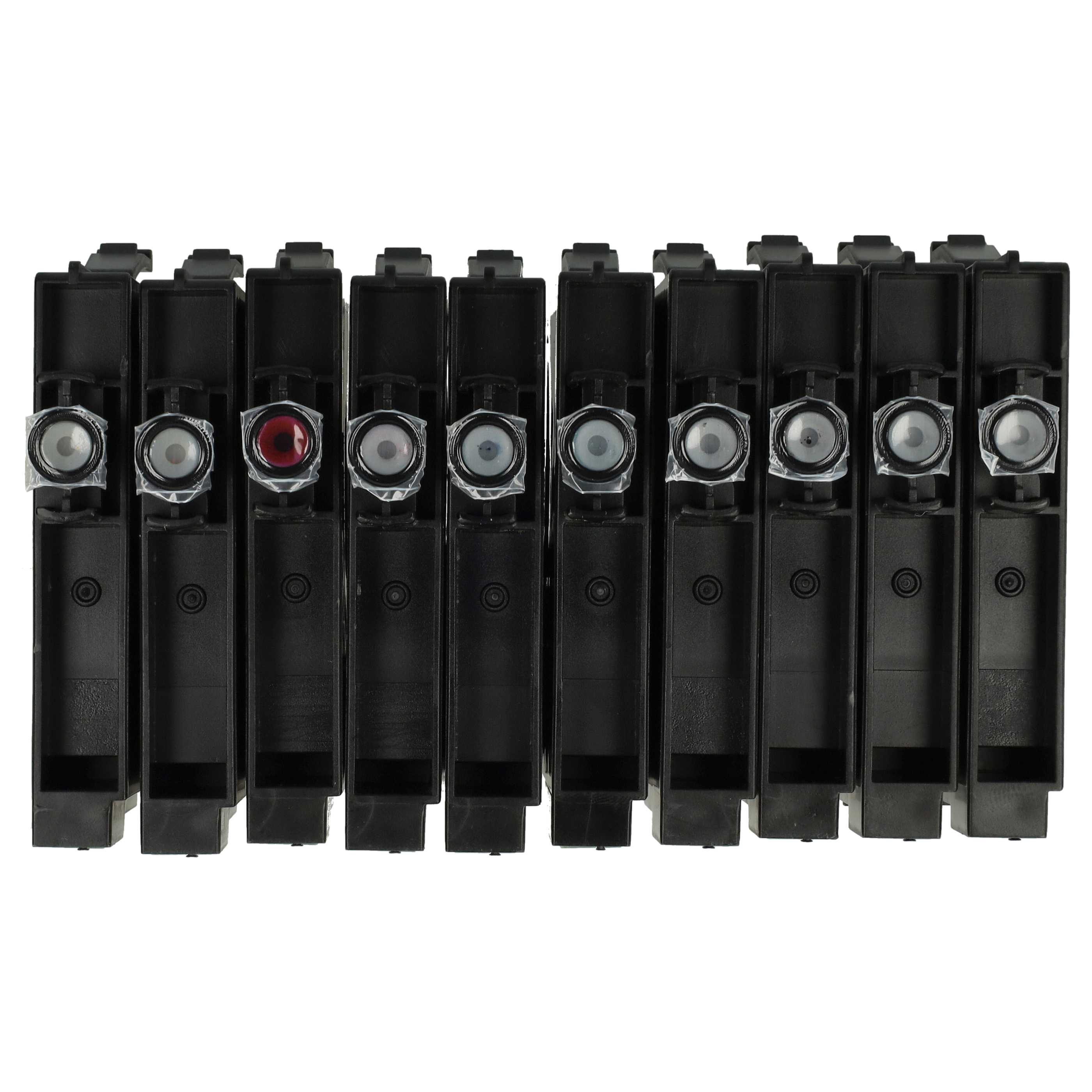 10x Tintenpatronen passend für C64 Epson-Stylus C64 Drucker - B/C/M/Y