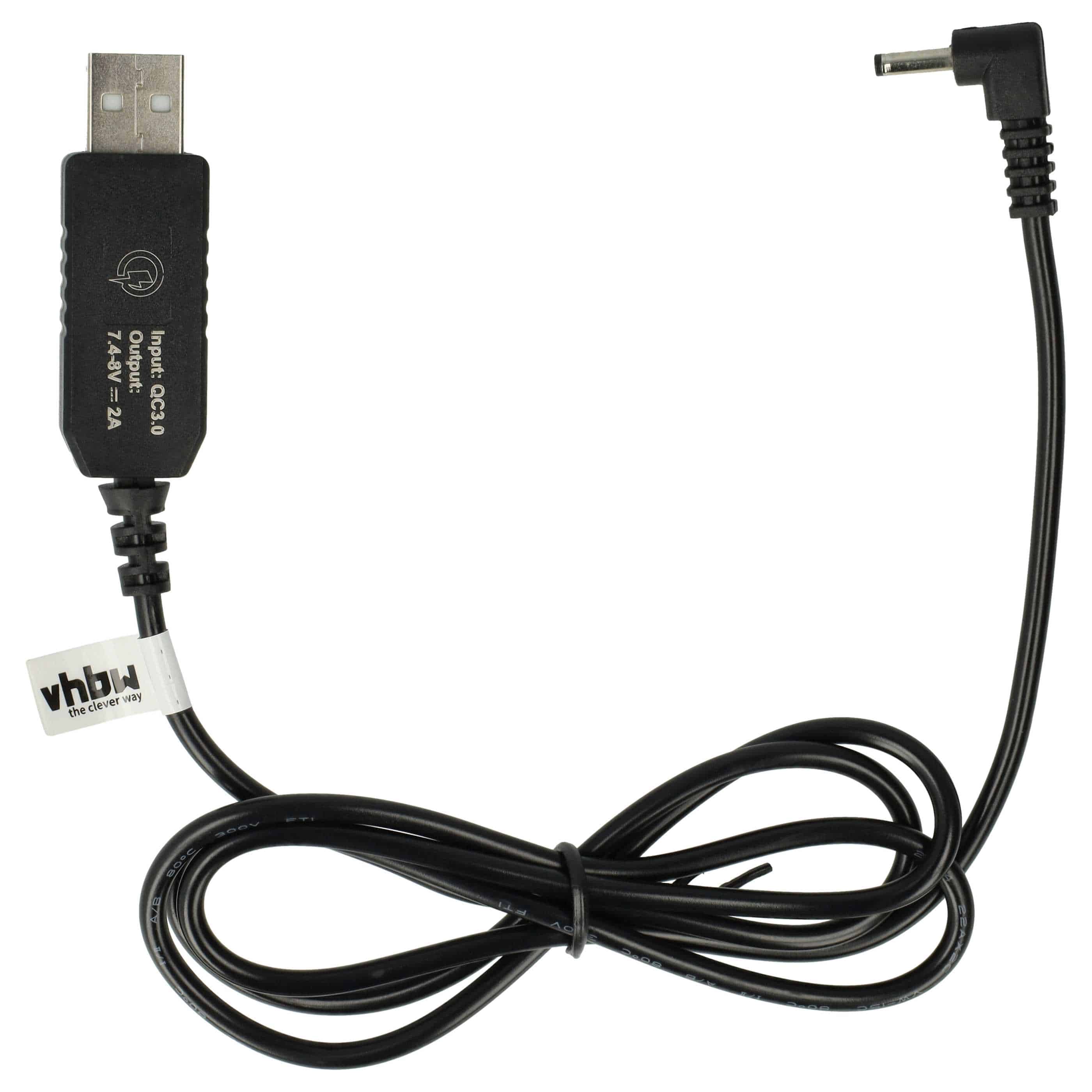 USB Ladekabel passend für Canon DC-Coupler Kamera, Videokamera, Camcorder - 90 cm