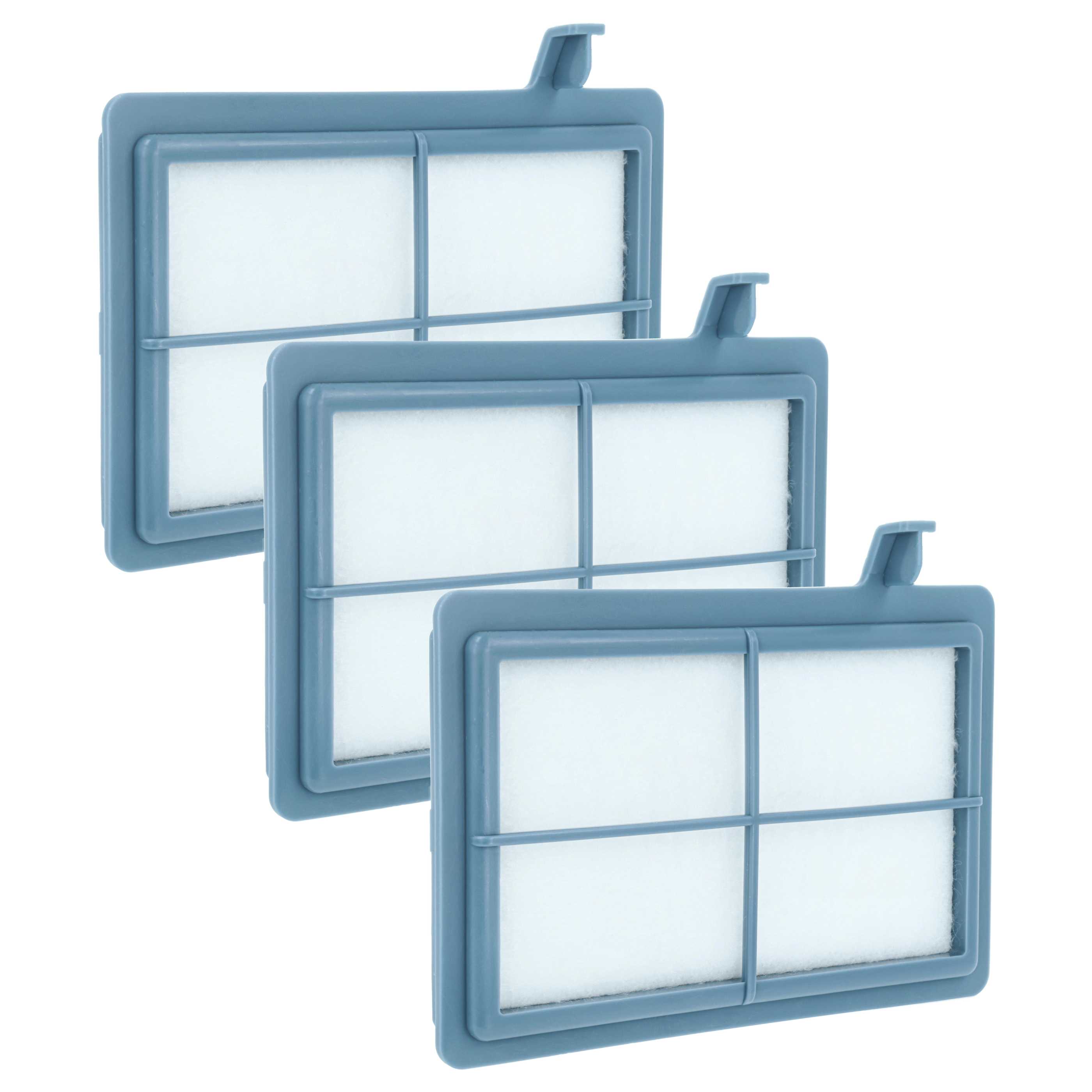 3x motor filter replaces AEG EF75C, 9001660431 for AEG Vacuum Cleaner, 9.9 x 12.9 cm