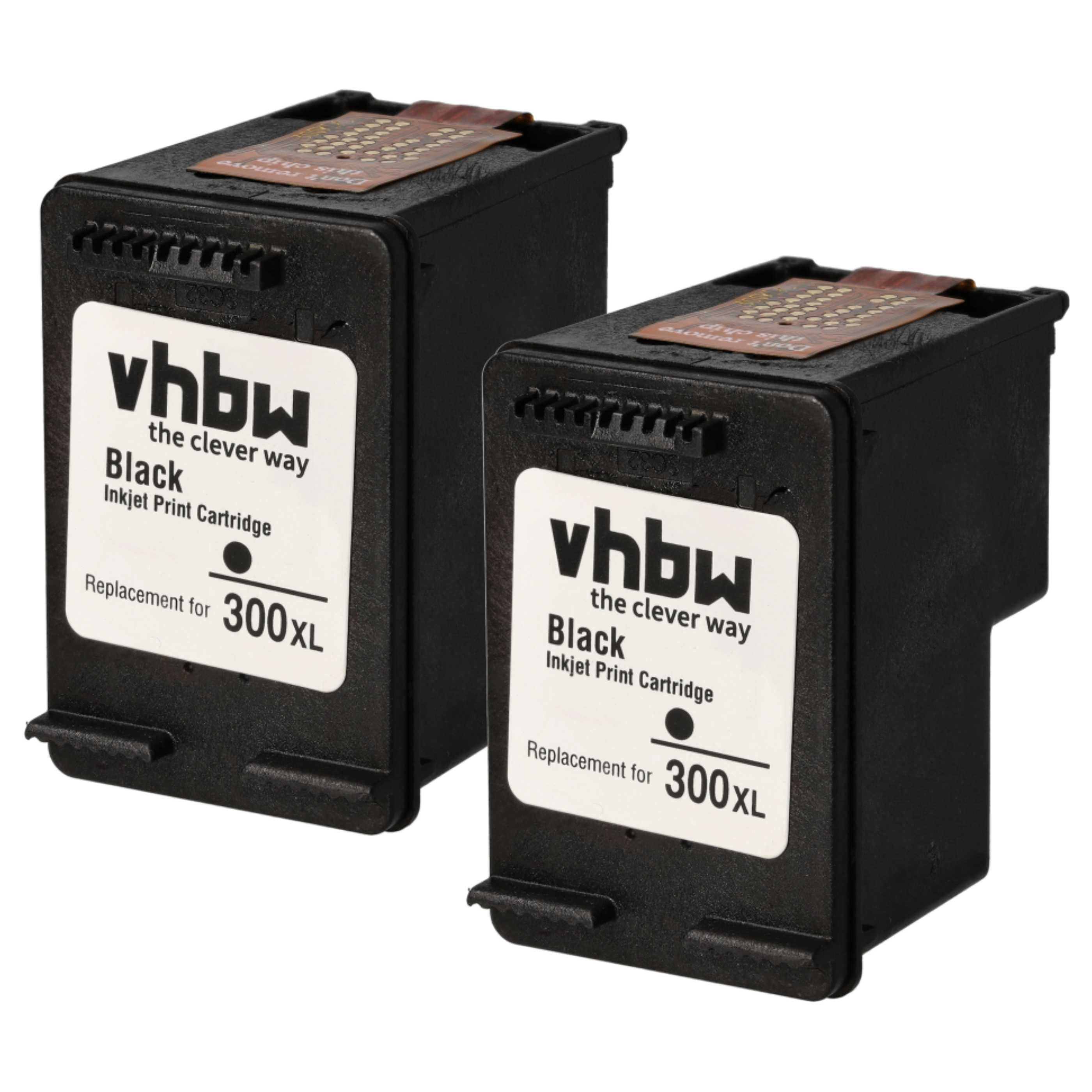2x Ink Cartridges for HP Envy D2568 Printer - black