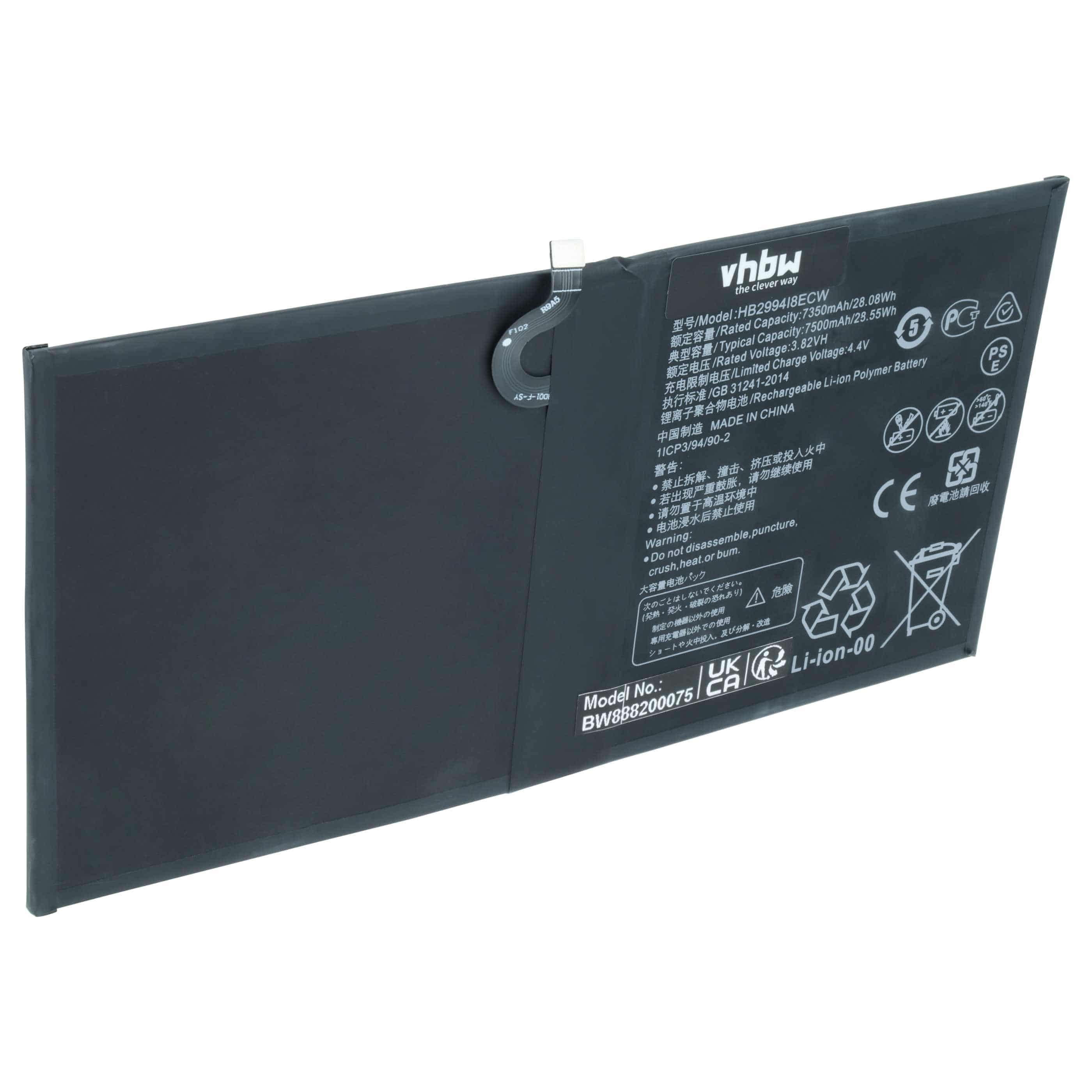 Tablet Battery suitable for Huawei Mediapad M5 - 7300 mAh 3.85 V Li-polymer