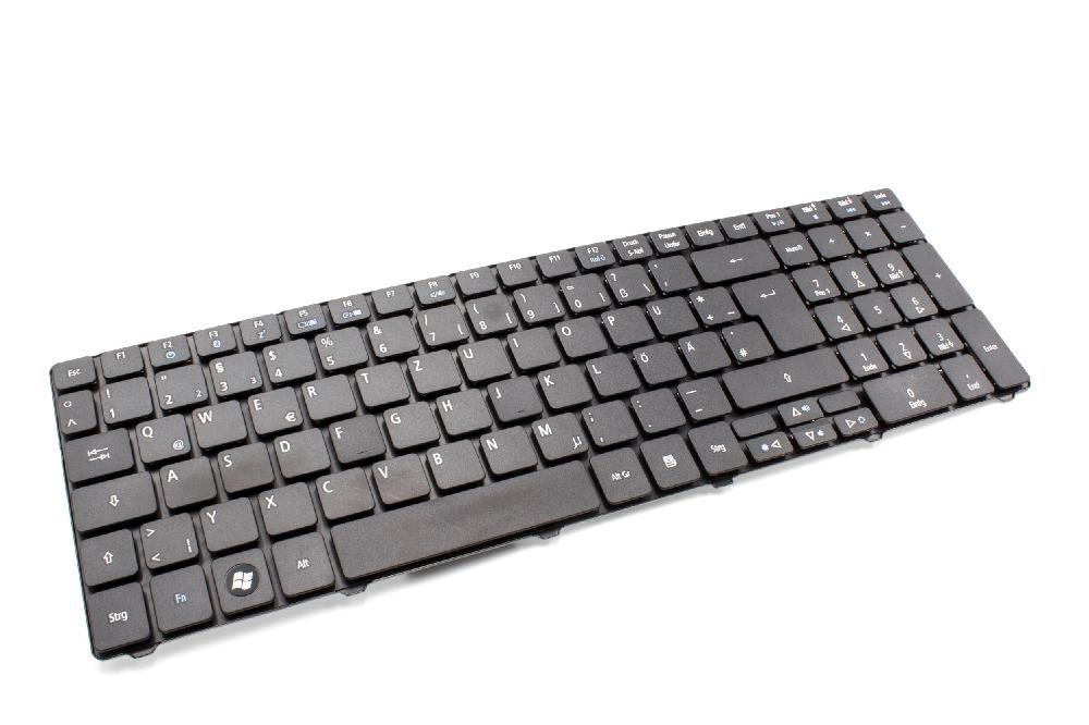 Clavier remplace Acer 491274-B31, 490267-B31 pour Notebook Acer - Keyboard, noir avec pavé numérique