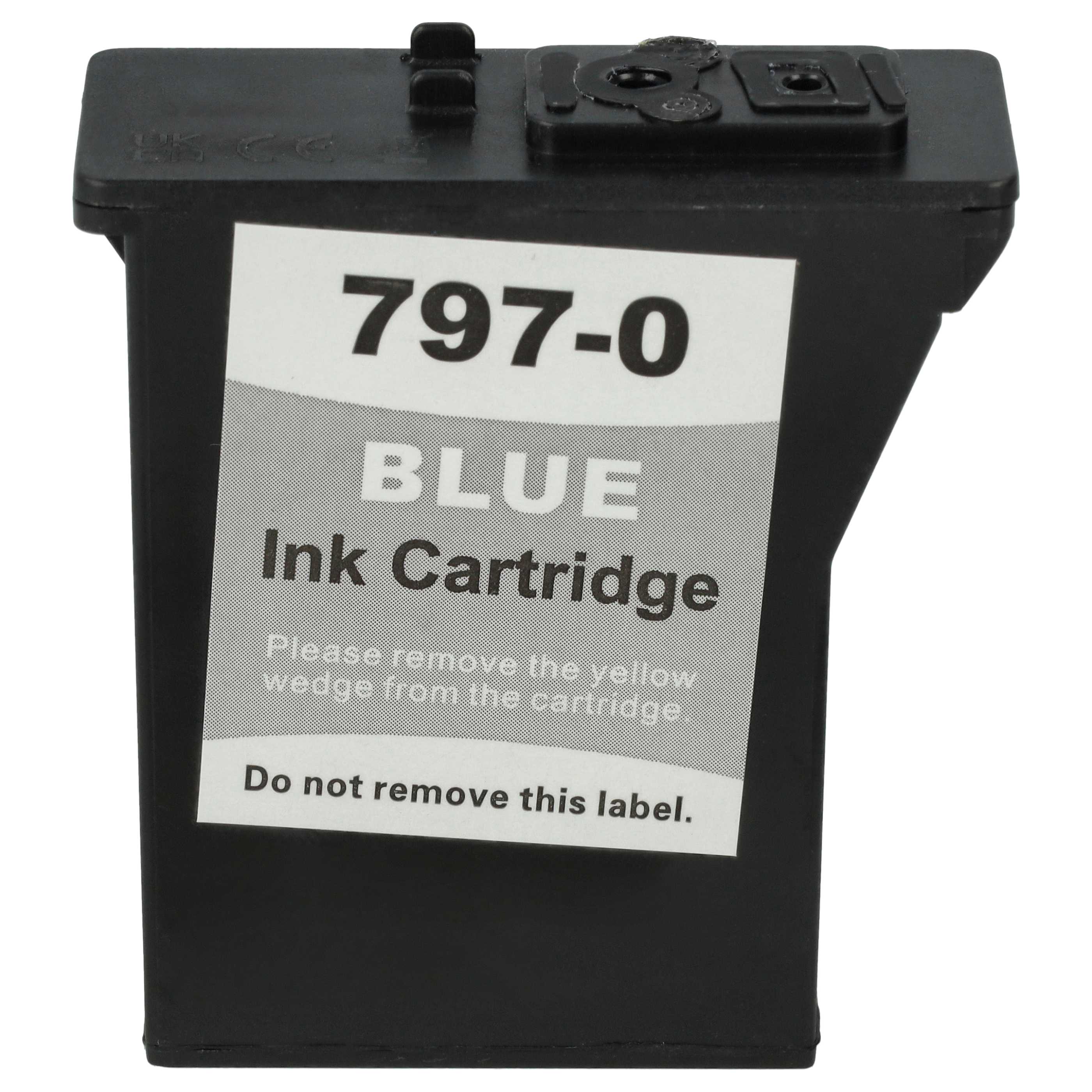 Ink Cartridge as Exchange for 797-0 blau for Pitney Bowes Printer - Blue 25 ml + Chip