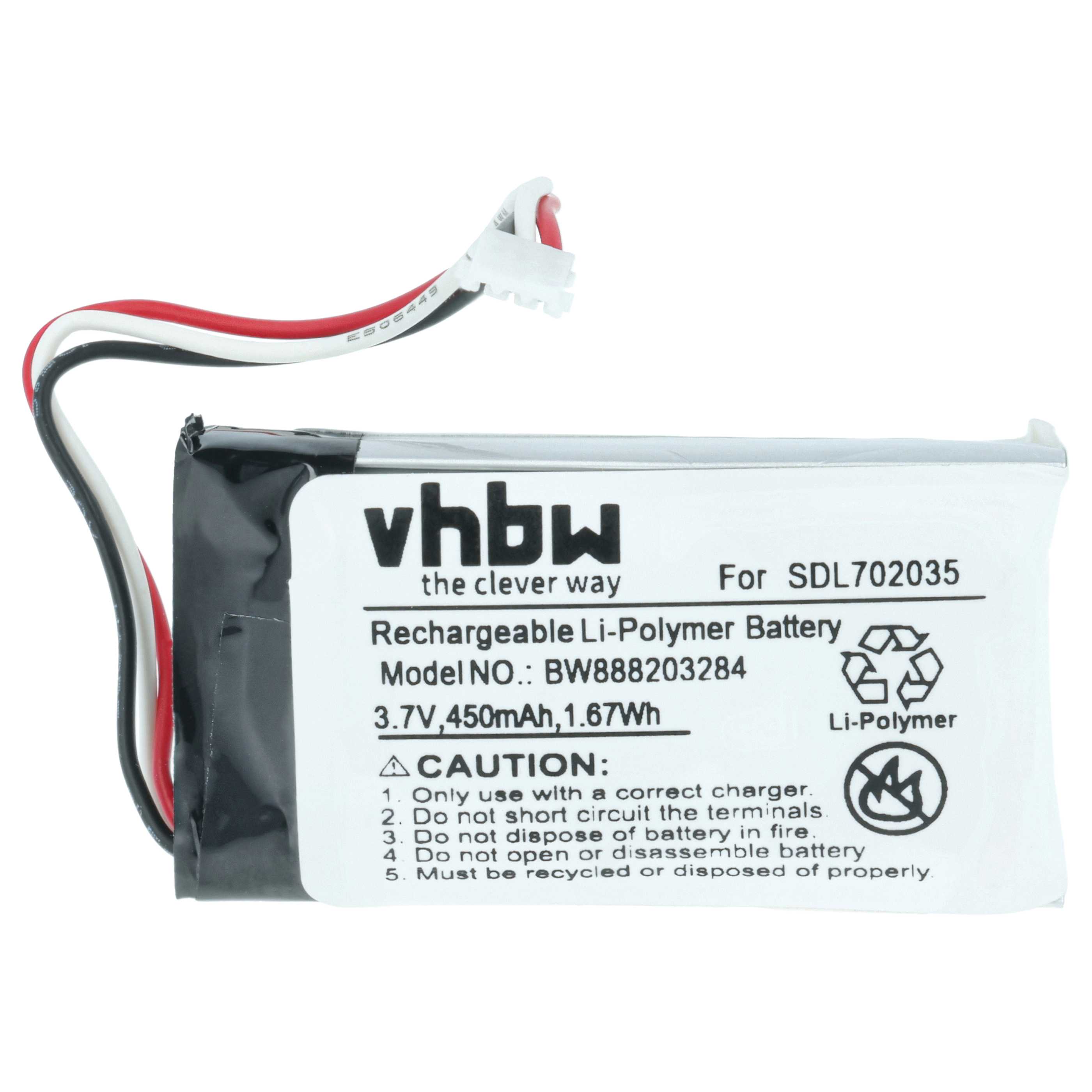 Thermal Imaging Camera Battery replaces Flir SDL702035, LF602035-02 - 450 mAh 3.7 V Li-polymer