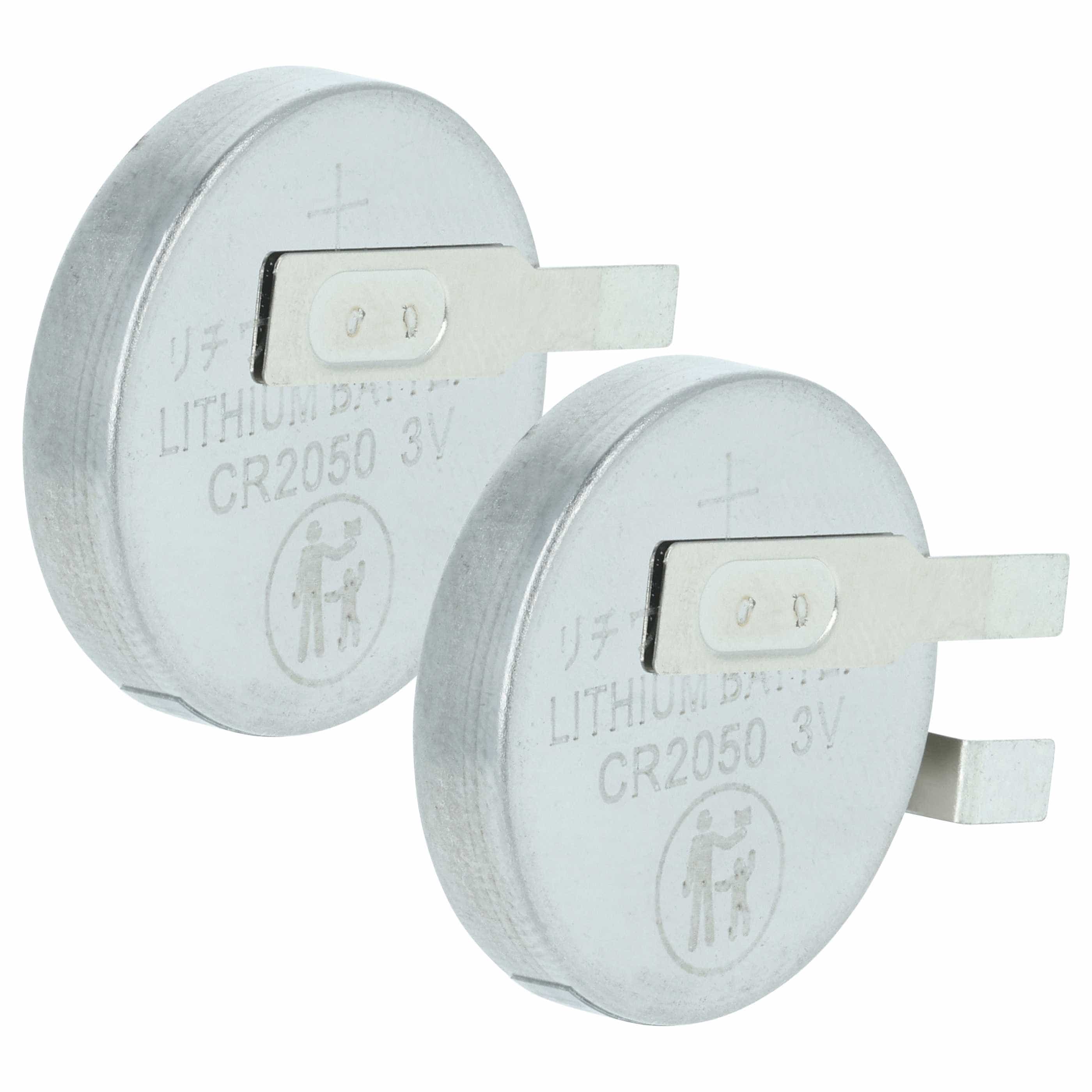 2x Button Cell Battery Type Maxell CR2050HR for Model Building Solar Lamps etc. - 0.35 Ah 3 V Li-Ion