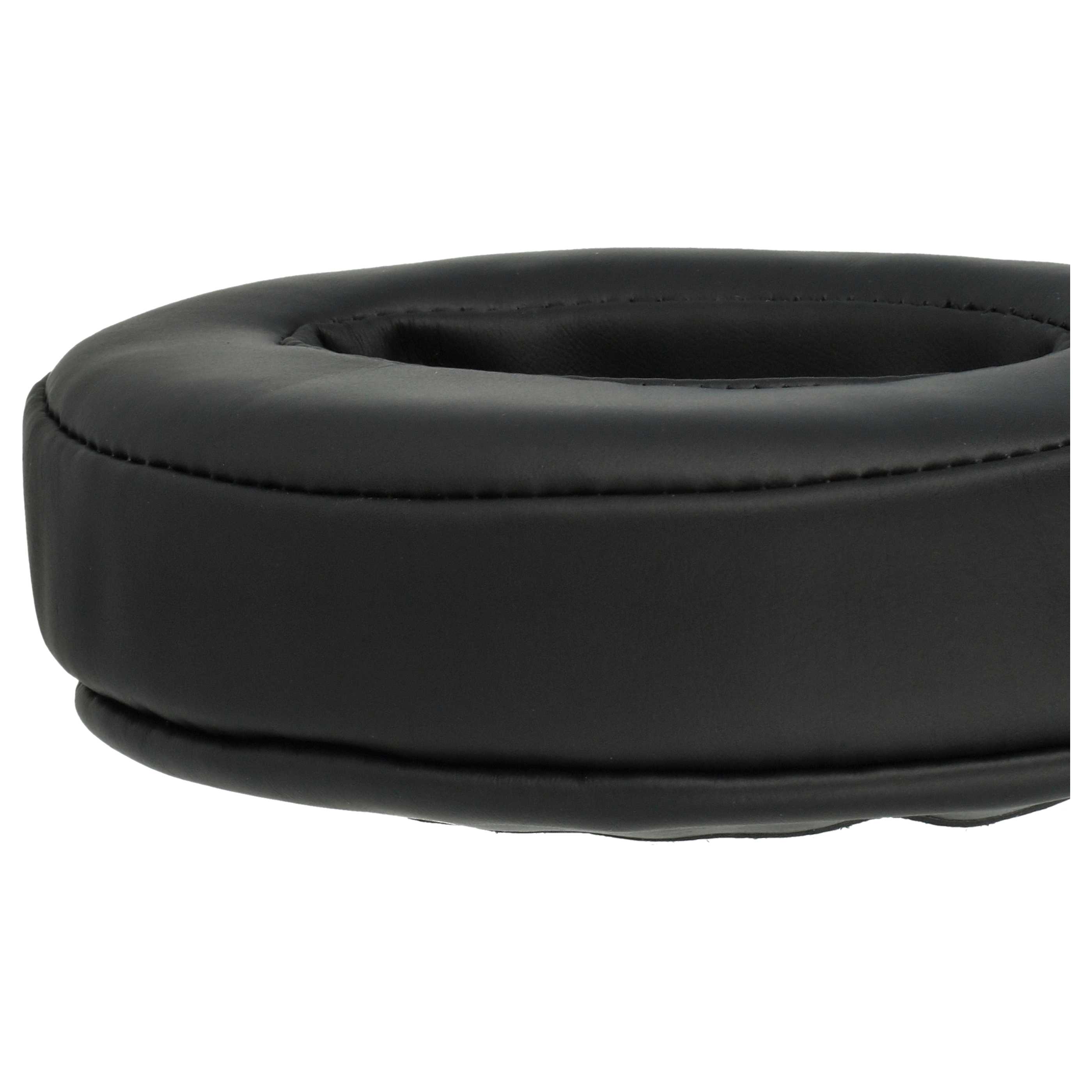 2x Ear Pads suitable for Sennheiser HD 350BT Headphones etc. - foam / synthetic leather, 30 mm thick