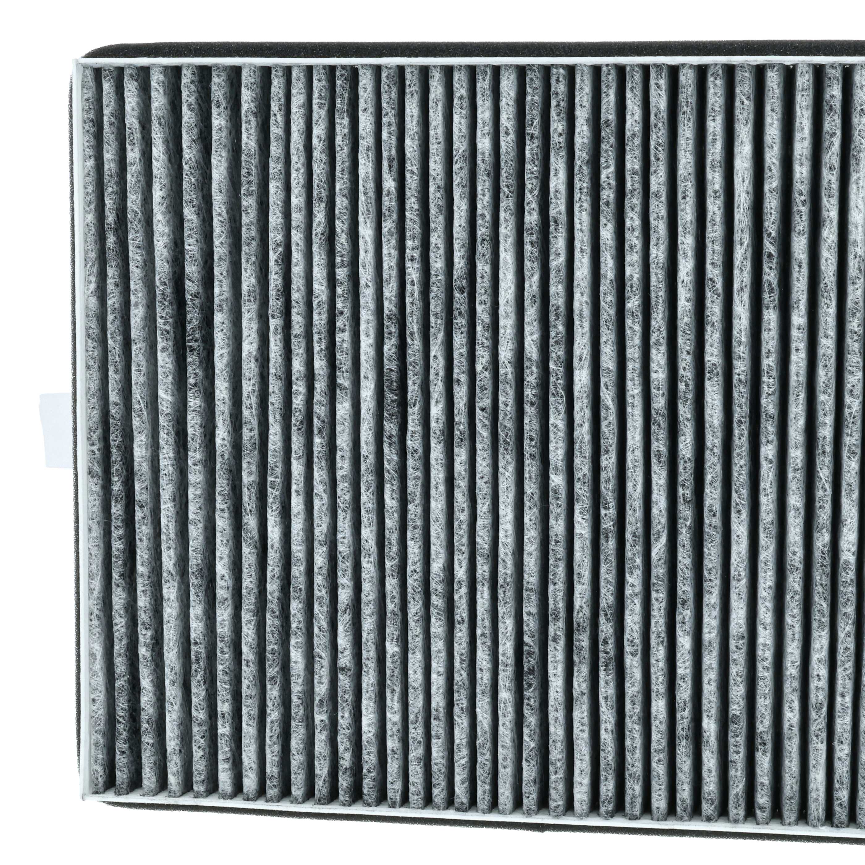 2x Filtres à charbon actif remplace Miele DKF 15-P pour hotte Miele