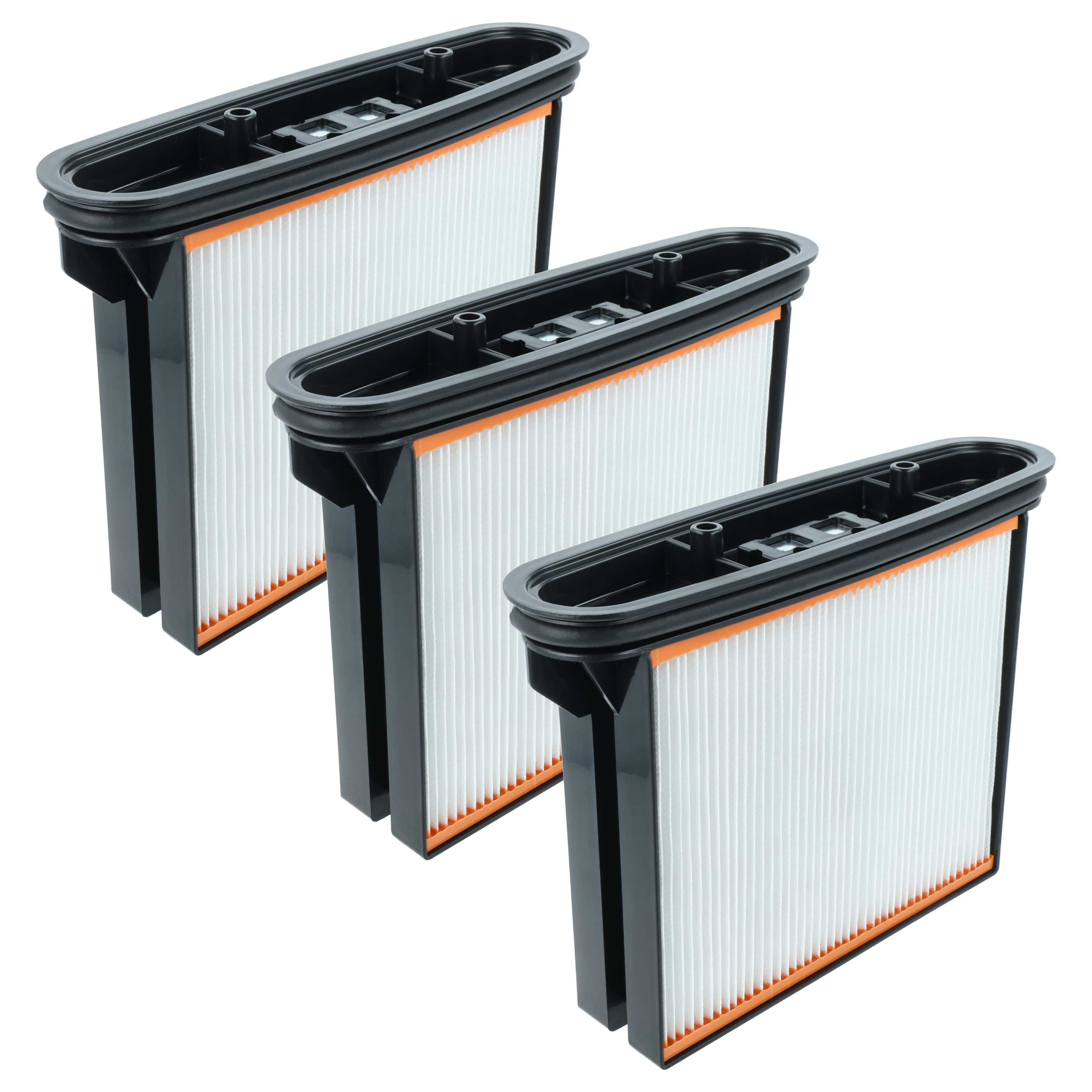 3x flat pleated filter replaces Bosch 1609203C34 for Bosch Vacuum Cleaner