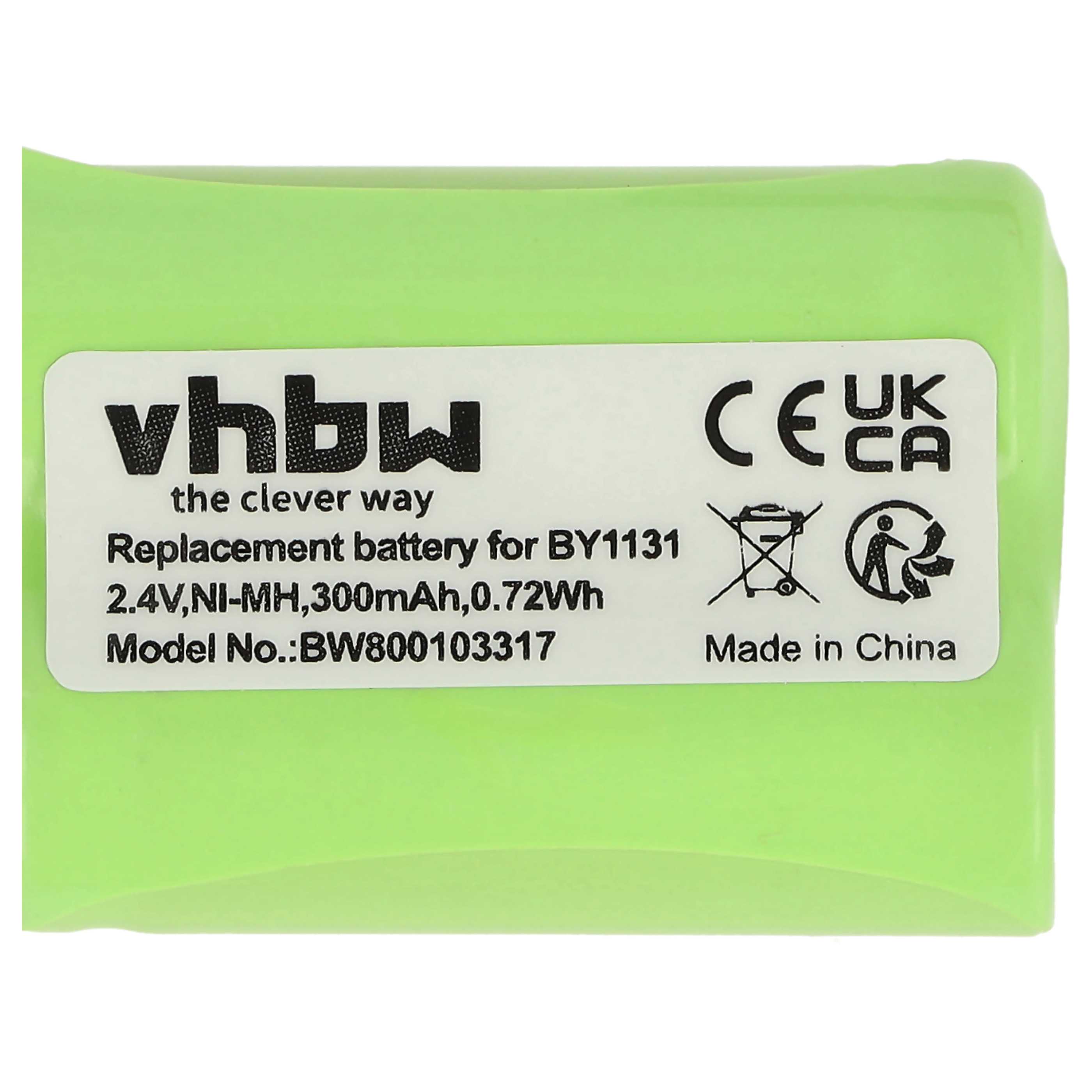 Baby Monitor Battery replaces Motorola BY1131 - 300 mAh 2.4 V NiMH