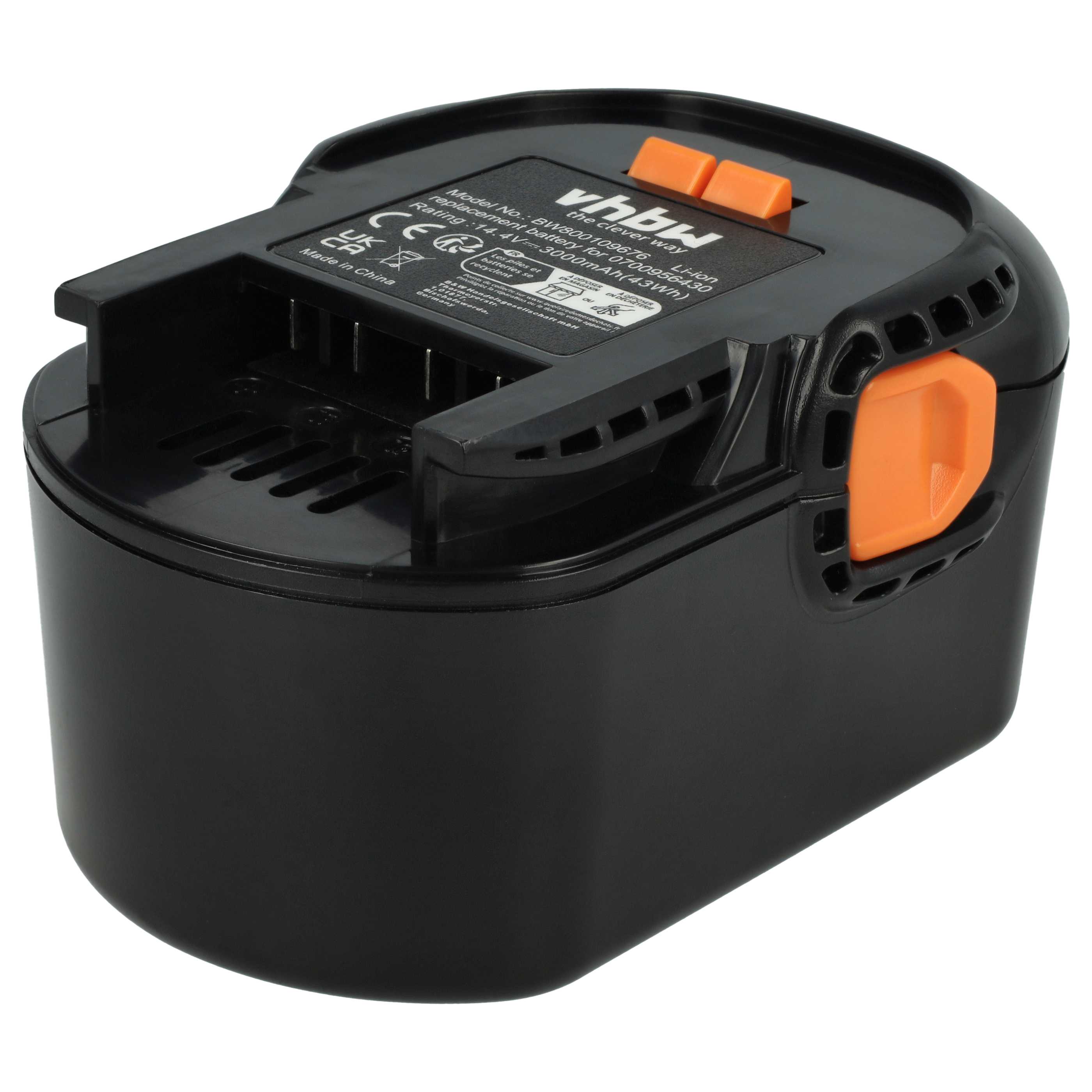 Akku 14,4V als Ersatz für 0700956430, 4932 352111, 4002395367641, 4935413106, 4932352657 - 3Ah, Li-Ion