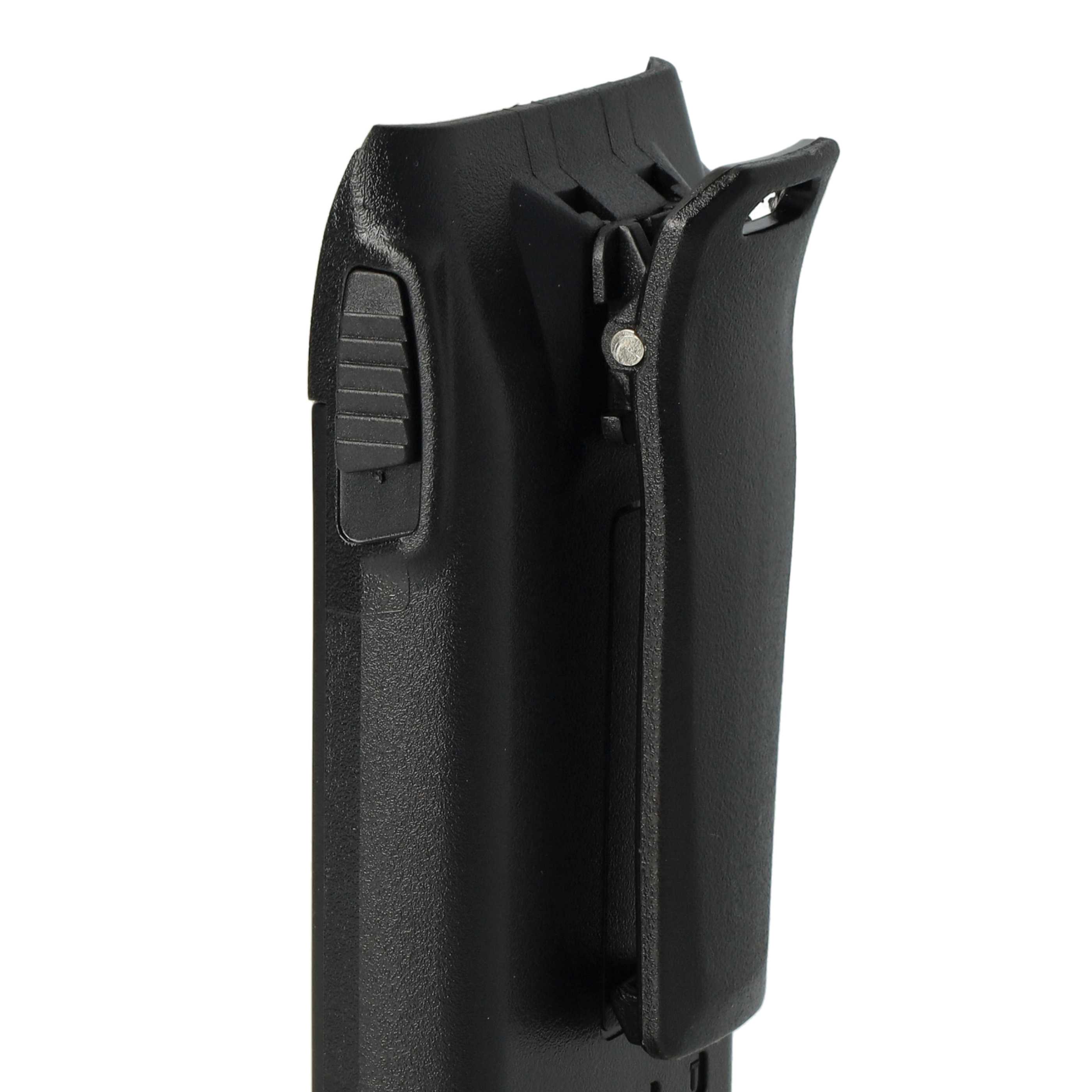Radio 2x Battery replaces BLO-004, BLO-007, BLO-001 - 1700 mAh 7.4 V Li-Ion + Belt Clip