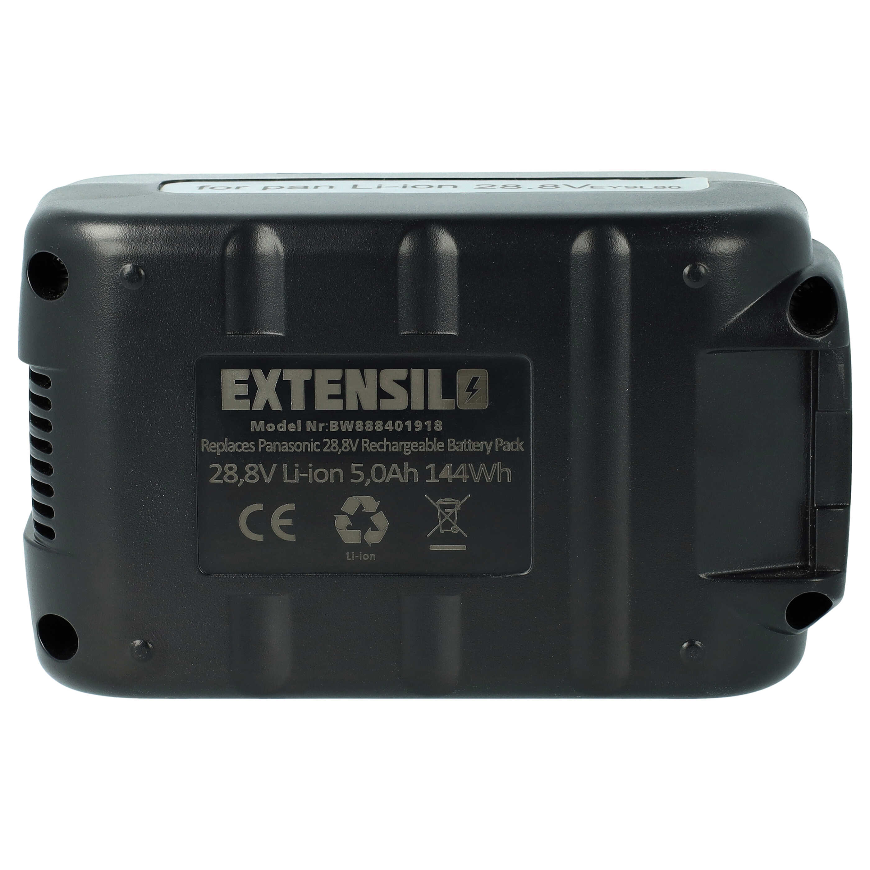 Batterie remplace Panasonic EZ9L80, EY9L80B, EY9L80 pour outil électrique - 5000 mAh, 28,8 V, Li-ion