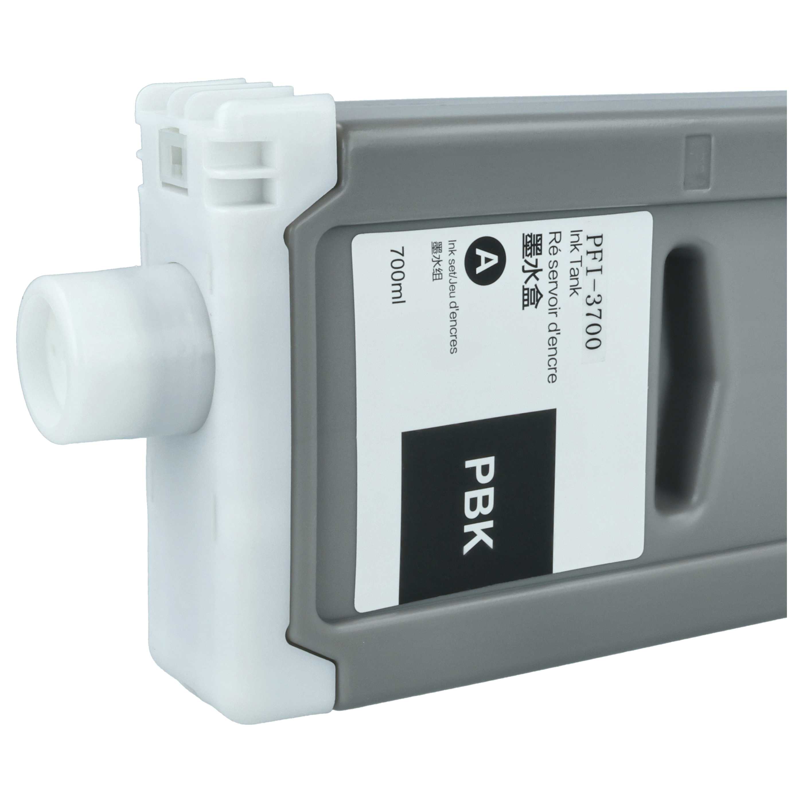 Ink Cartridge as Exchange for Canon PFI-3700 PBK for Canon Printer - Photo-Black 700 ml