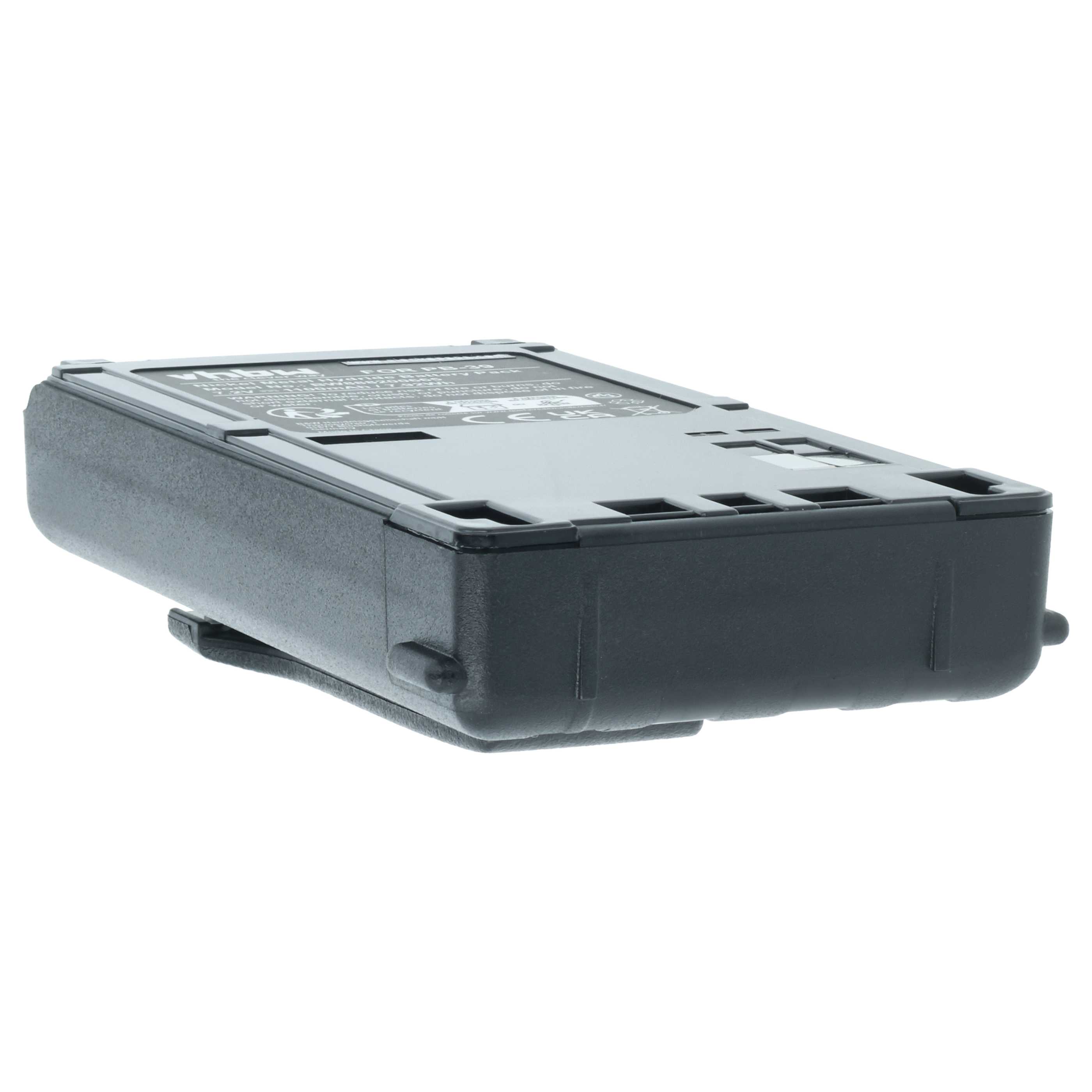 Akumulator do radiotelefonu zamiennik Kenwood PB-39H, PB-39, PB-38 - 1100 mAh 7,2 V NiMH + klips na pasek