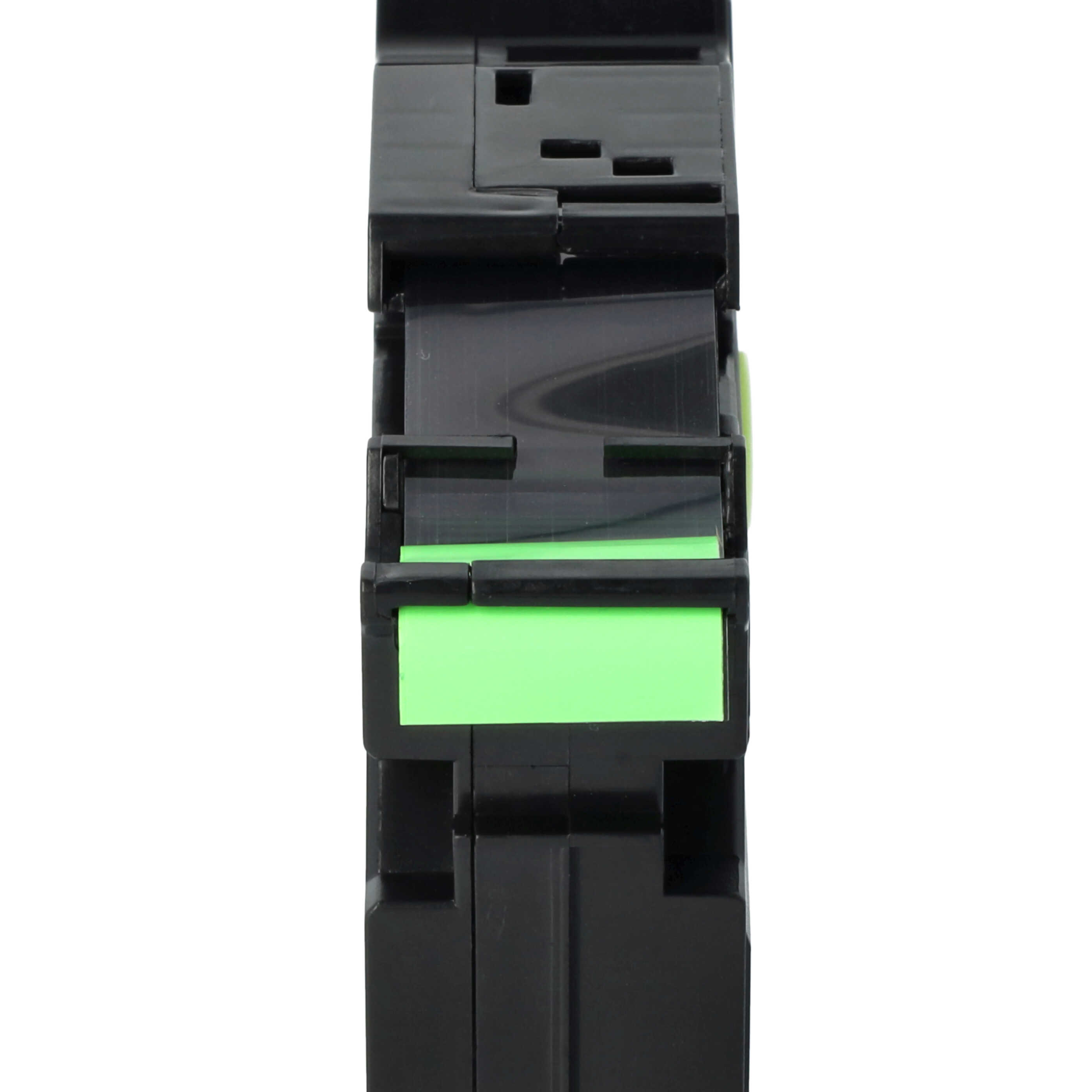 Cassetta nastro sostituisce Brother TZE-241, TZ-241 per etichettatrice Brother 18mm nero su verde fluo
