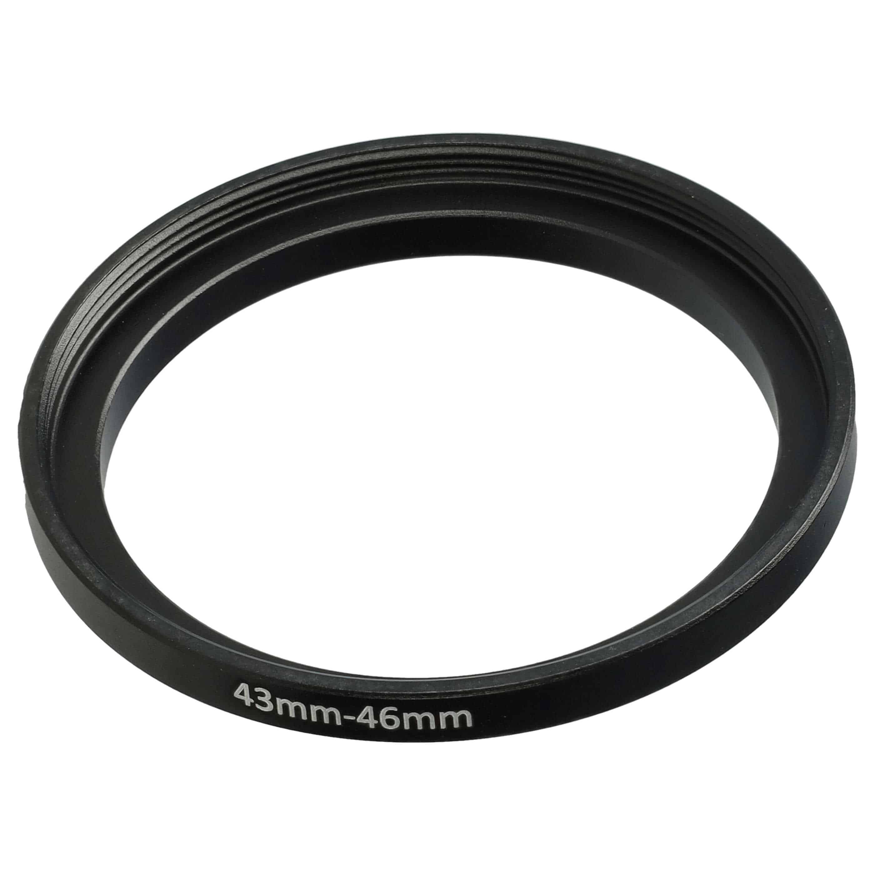 Step-Up Ring Adapter of 43 mm to 46 mm for various Camera Lens - Filter Adapter