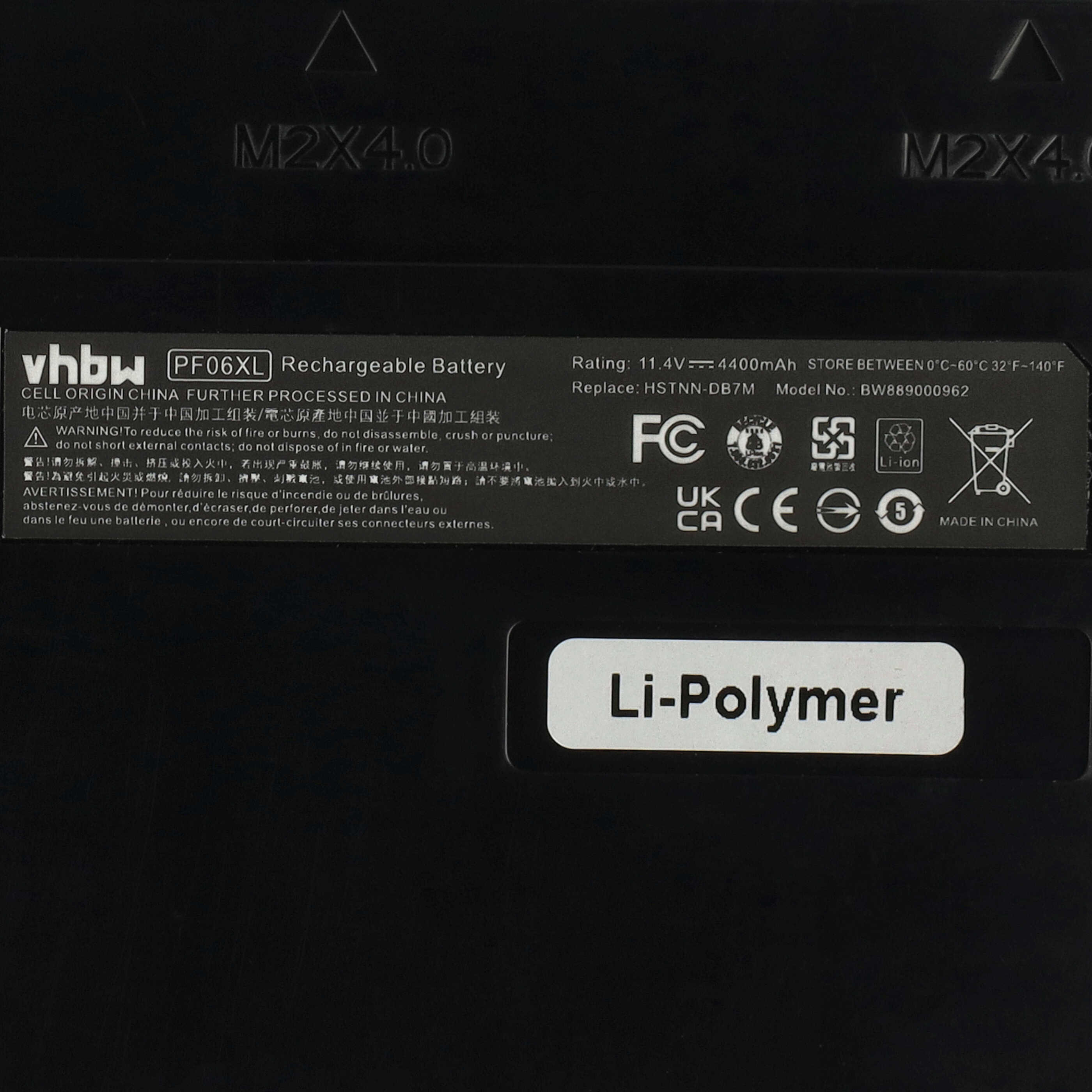 Akumulator do laptopa zamiennik HP 853294-850, 852801-2C1, HSTNN-DB7M, 853294-855 - 4400 mAh 11,4 V LiPo