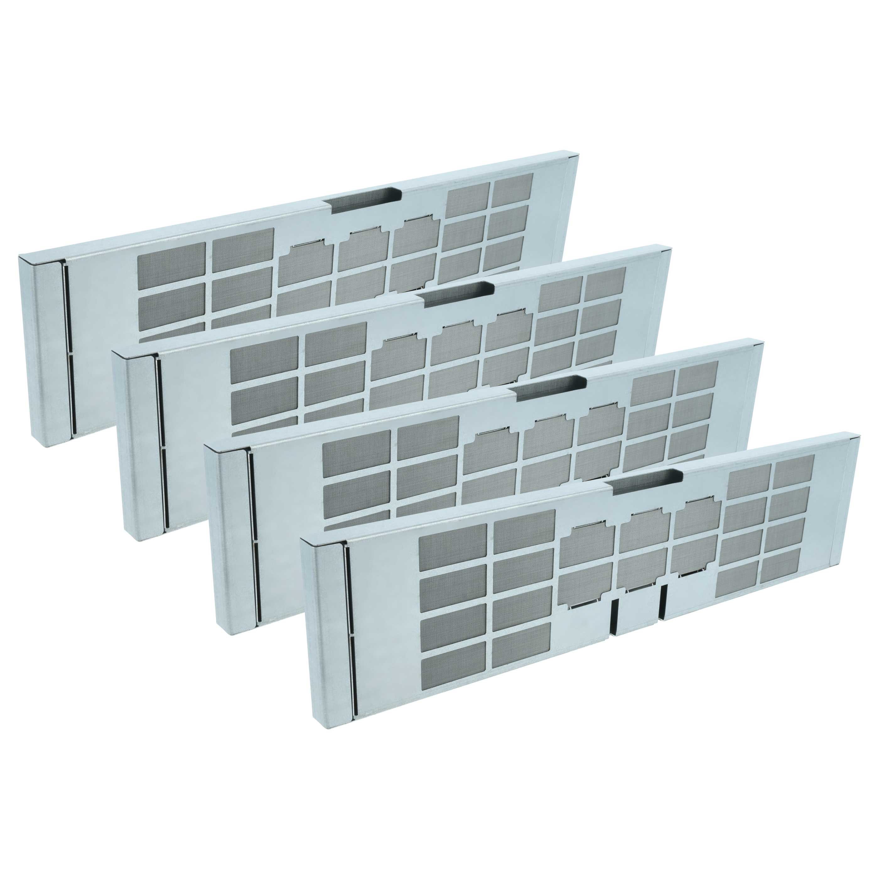 4x Longlife-Aktivkohlefilter als Ersatz für Miele 4058405366494, 10271460 Dunstabzugshaube, Regenerierbar