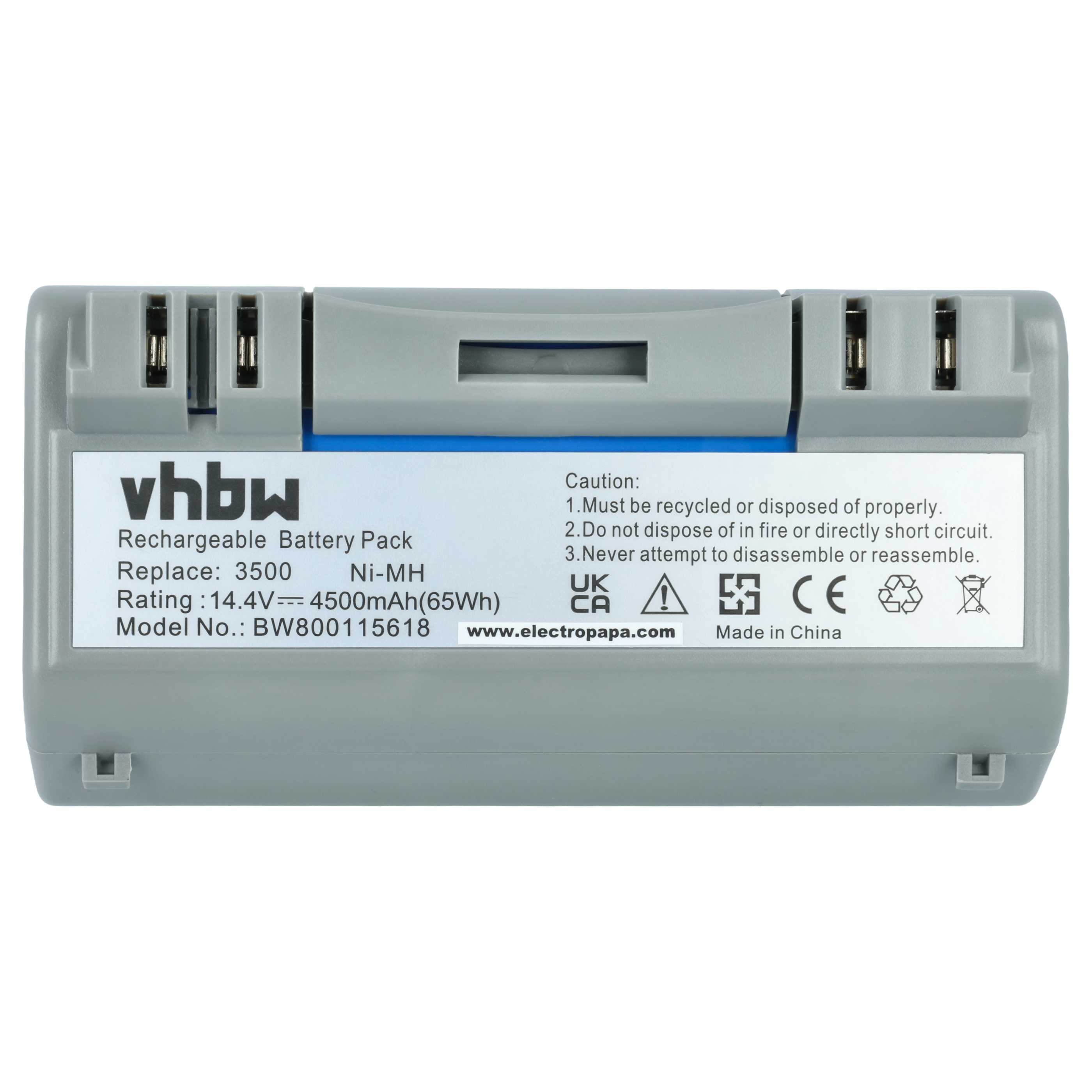 Batteria sostituisce AEG SP385-BAT, 14904, SP5832 per aspirapolvere - 4500mAh 14,4V NiMH
