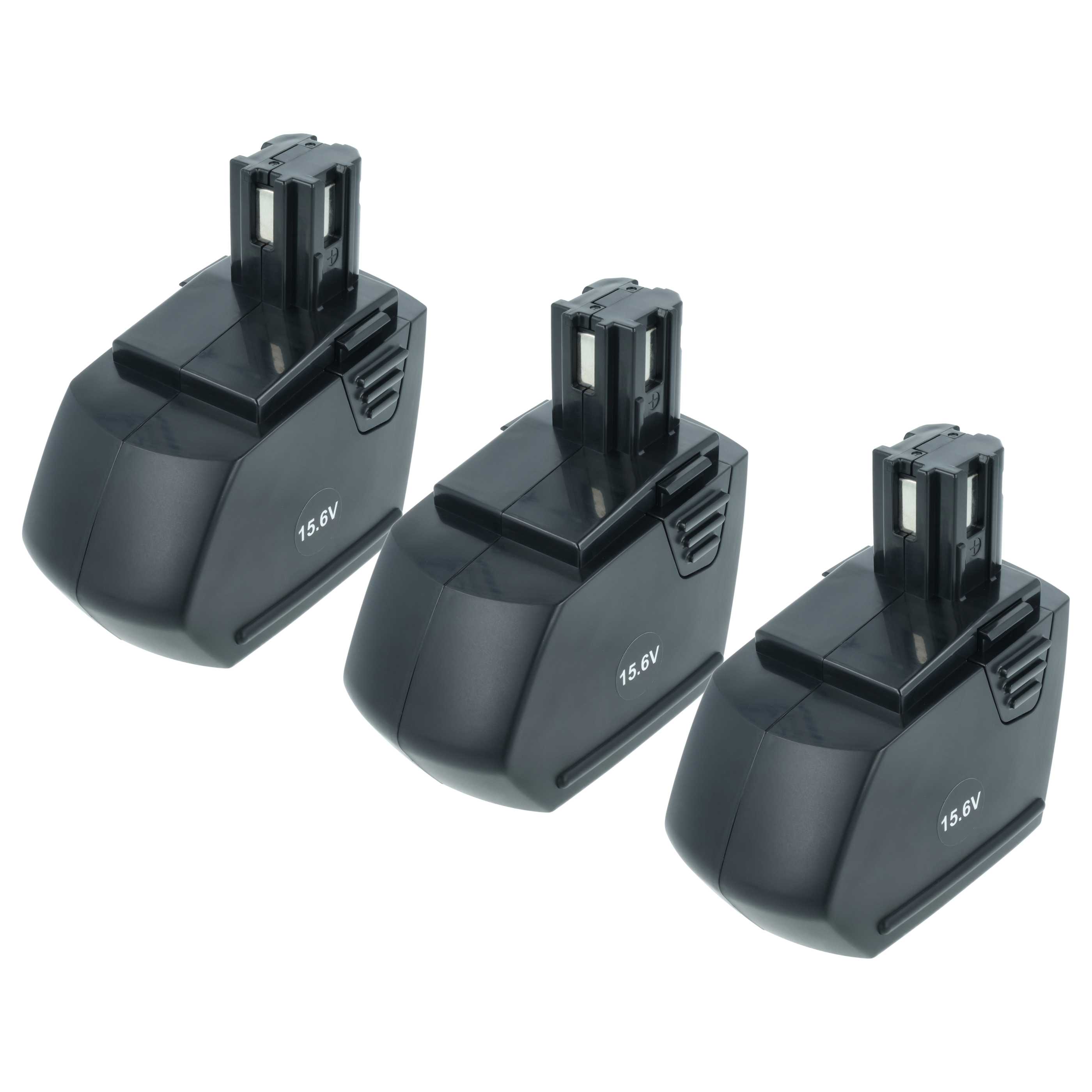 3x Battery replaces Hilti SFB150, SFB155, SFB150A, SFB151 Electric Power Tool - 1500 mAh, 15.6 V, NiMH
