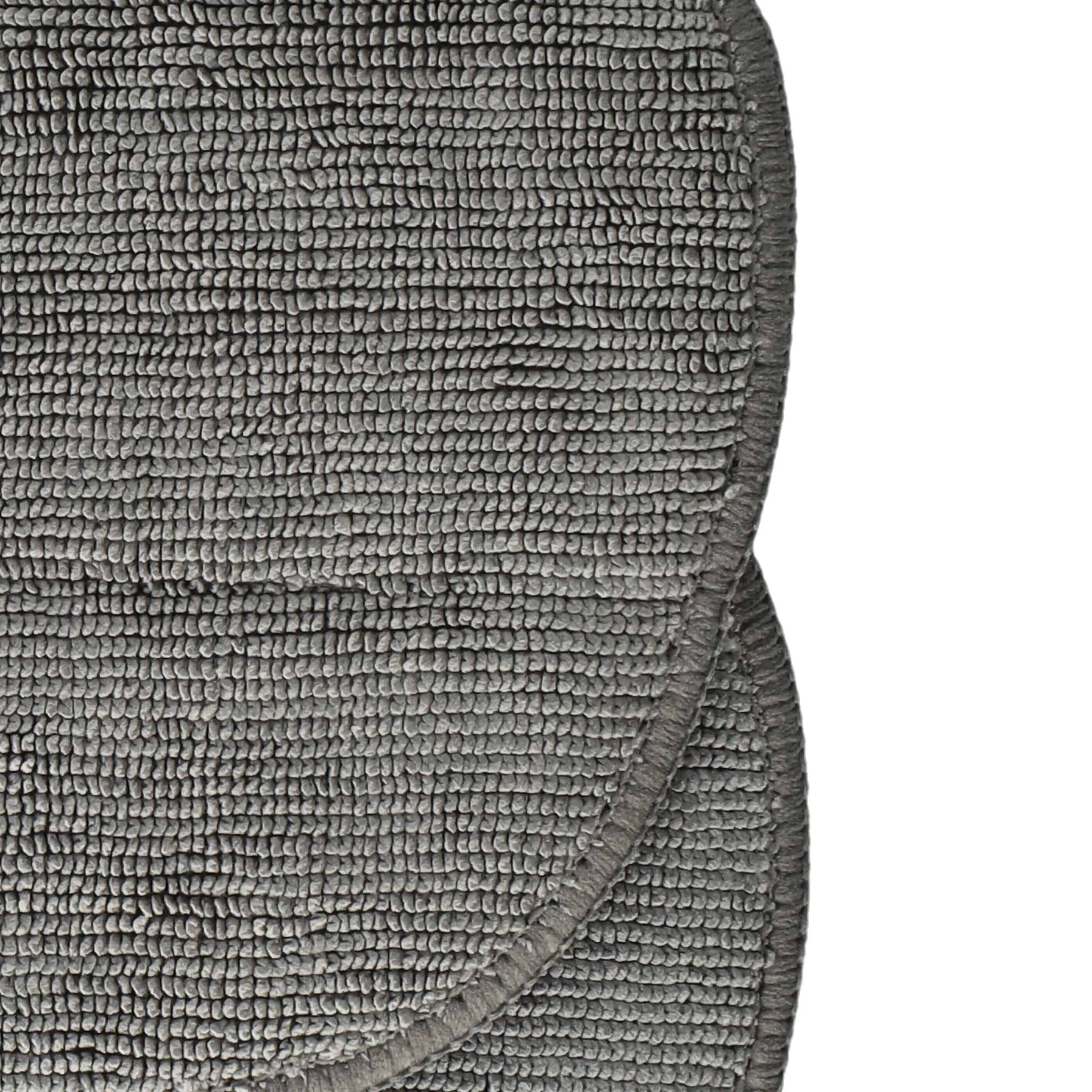 4x Cleaning Pad replaces Leifheit 11911 for LeifheitHot Spray Steamer, Steam Mop - Microfibre Grey