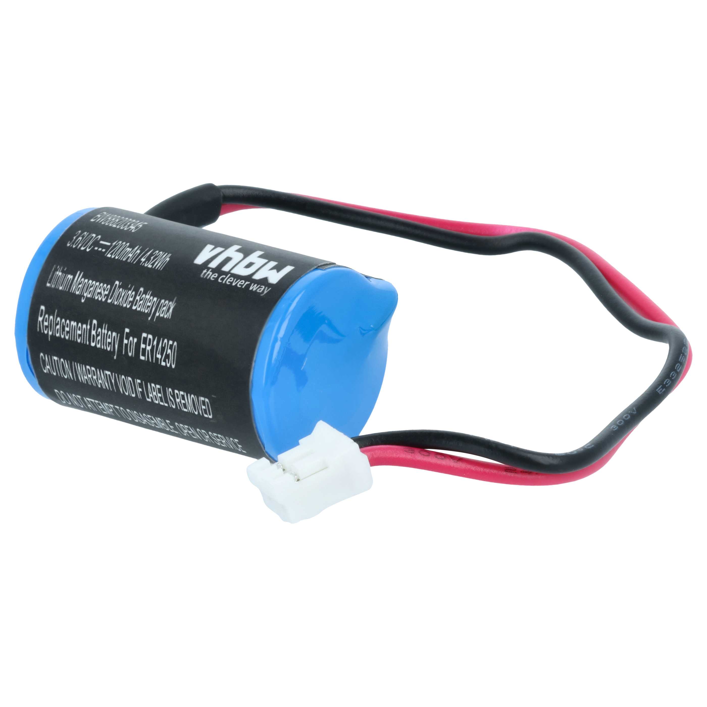 Pile (5 pcs.) remplace Siemens A2C59511954, A2C59511954X chronotachygraphe - 1200mAh 3,6V Li-SOCl2