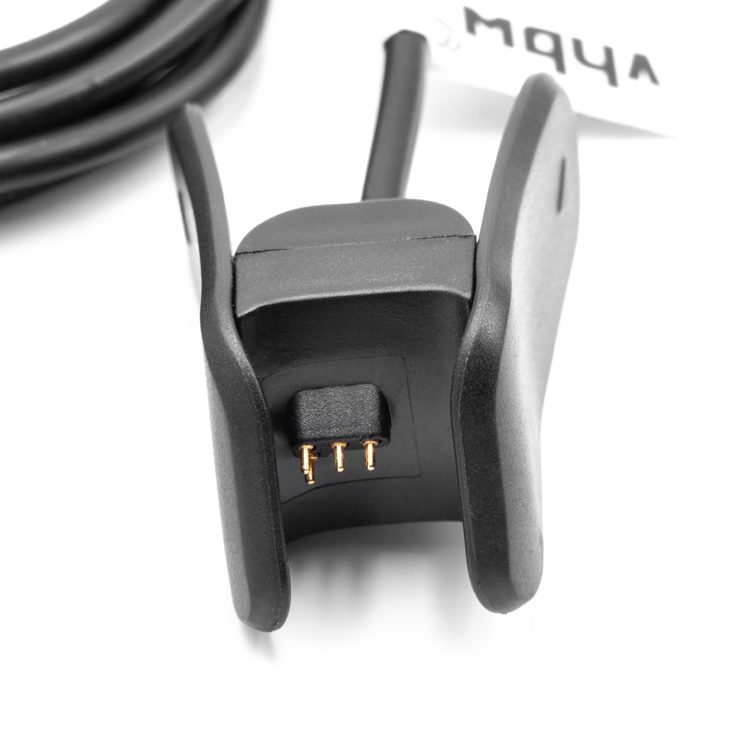 Cable de carga USB para smartwatch Garmin Vivosmart 4 - negro 94 cm